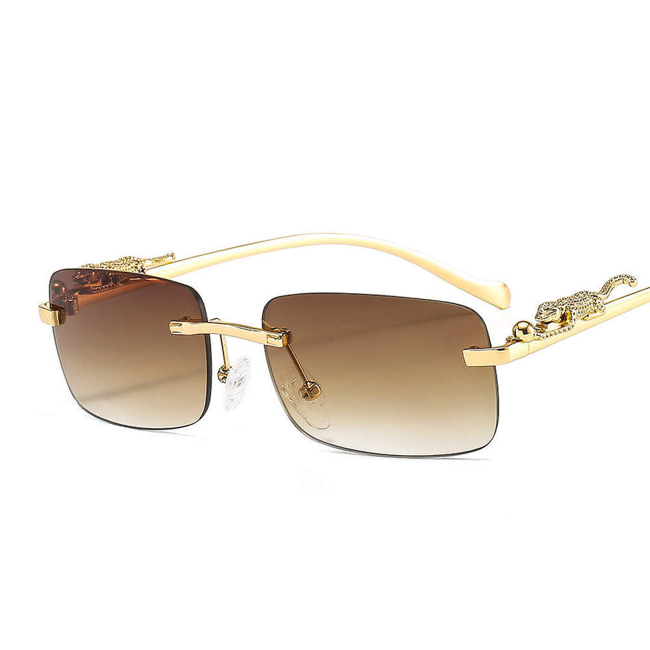 Brown & Goldtone Jaguar Arm Sunglasses - Don't AsK