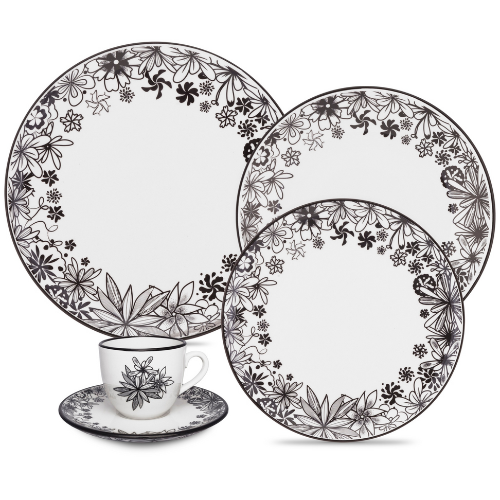 Oxford Coup Black Forest 20 Pieces Dinnerware Set Service for 4