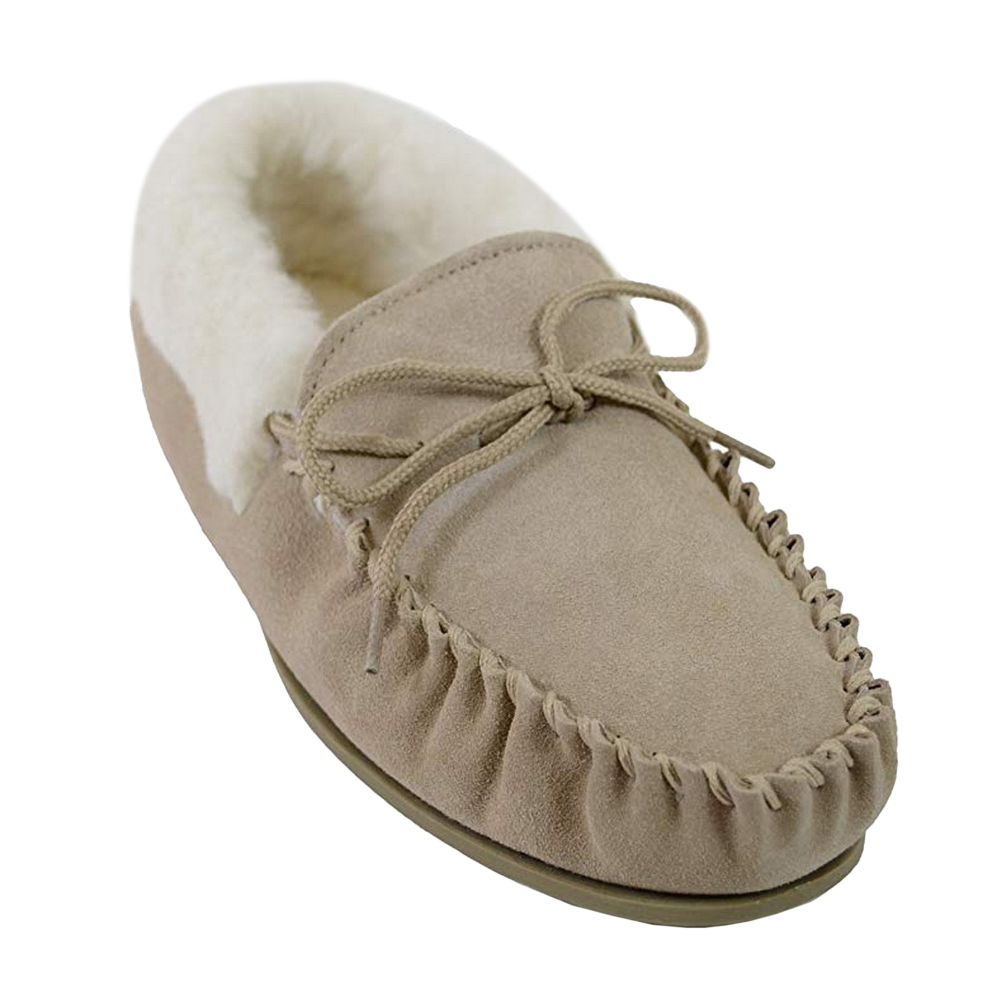 Eastern Counties Leather - Womens/Ladies Hard Sole Wool Lined Moccasins