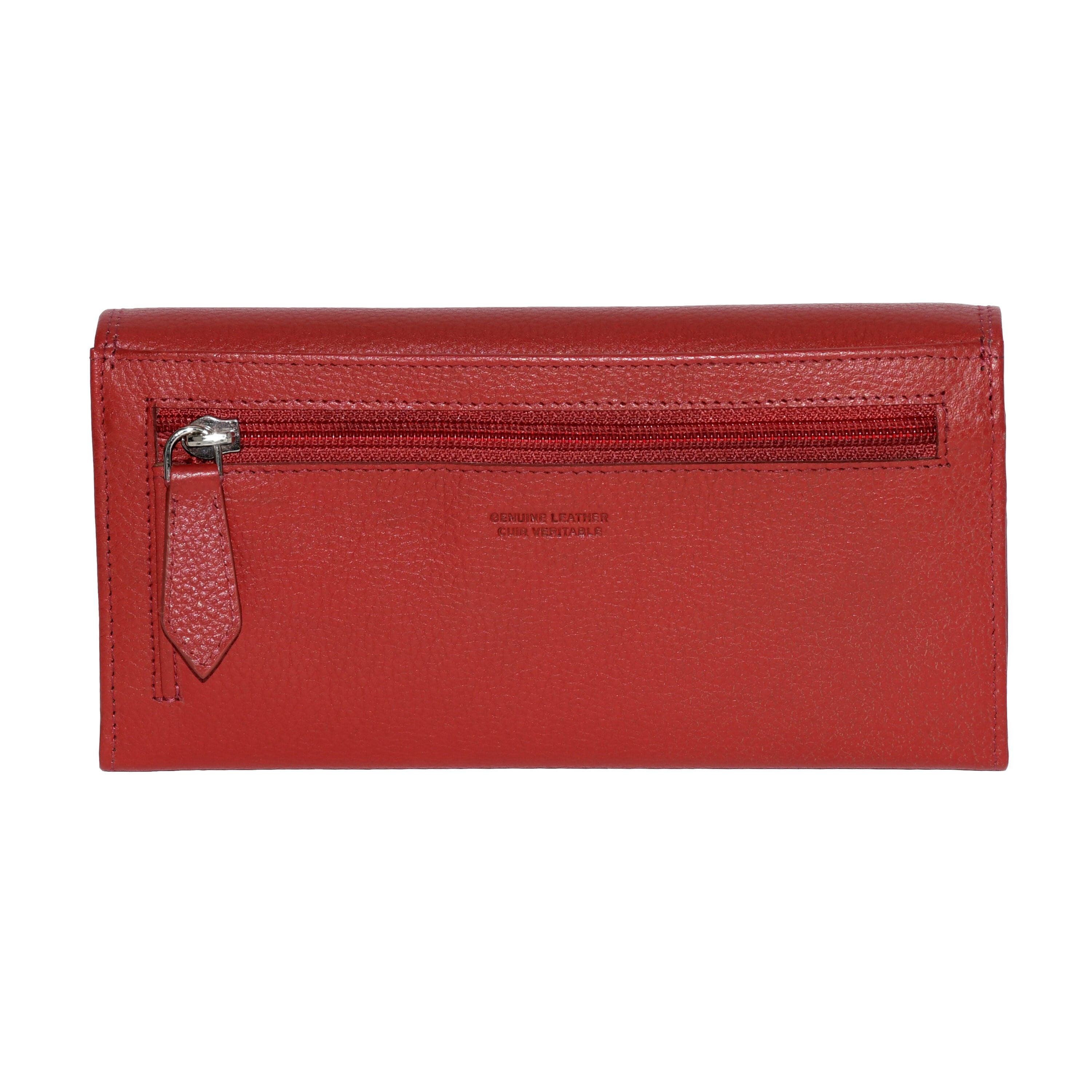Club Rochelier Ladies' Clutch Wallet with Checkbook and Gusset