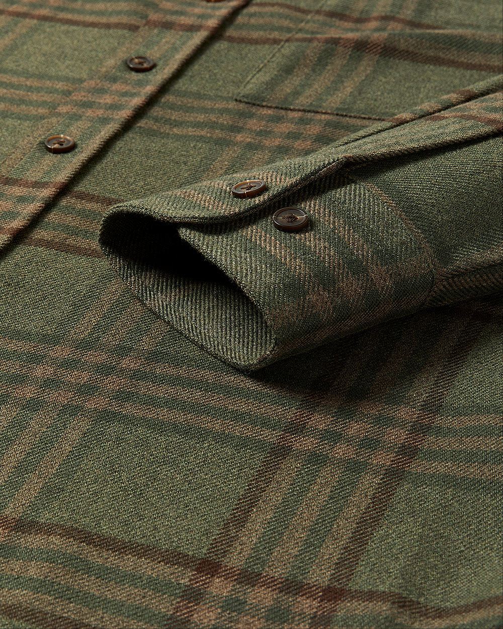 Khaki Plaid Overshirt