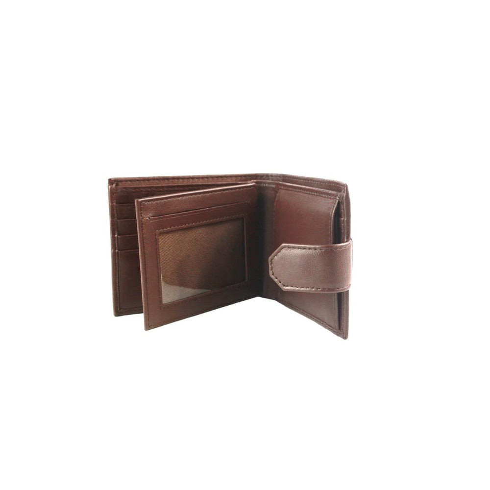 Eastern Counties Leather - Unisex Adult Grayson Bi-Fold Leather Contrast Piping Wallet