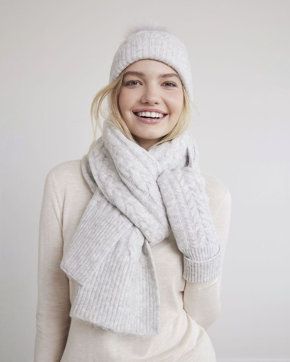 Cable-Knit Scarf