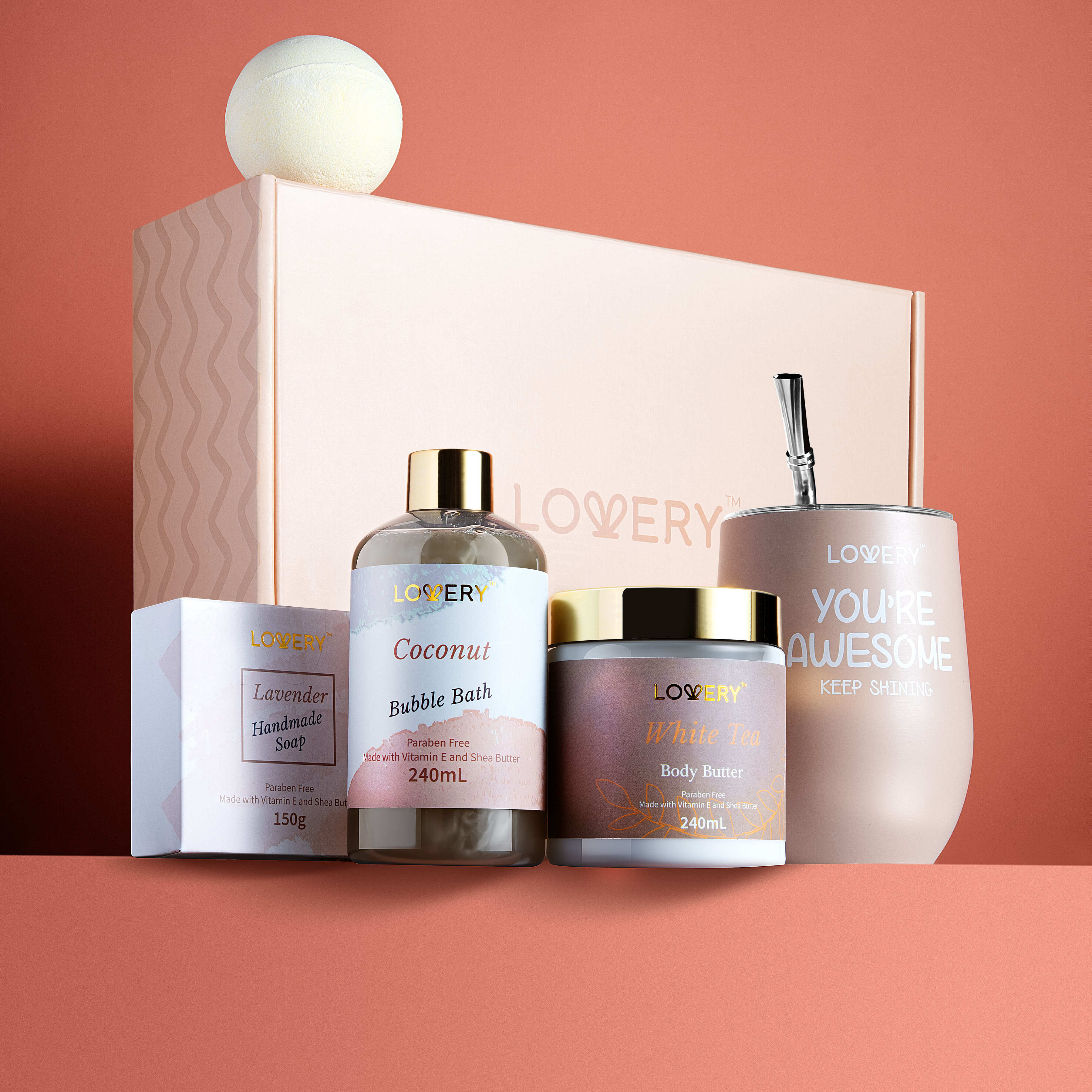 Lovery Best Friends Handmade Spa Gift Set 9 Piece