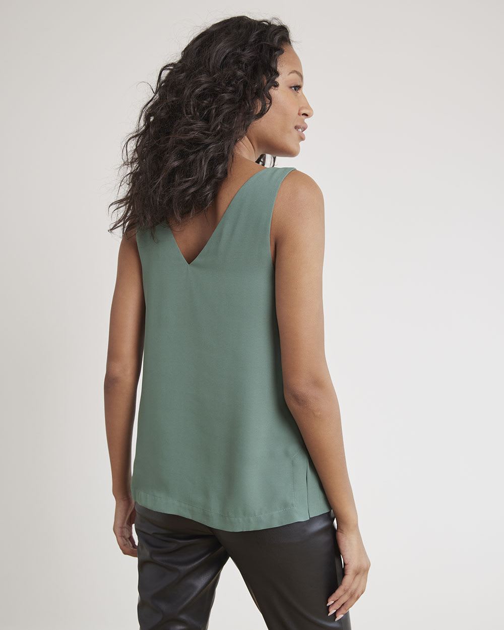 Silky Crepe V-Neck Cami
