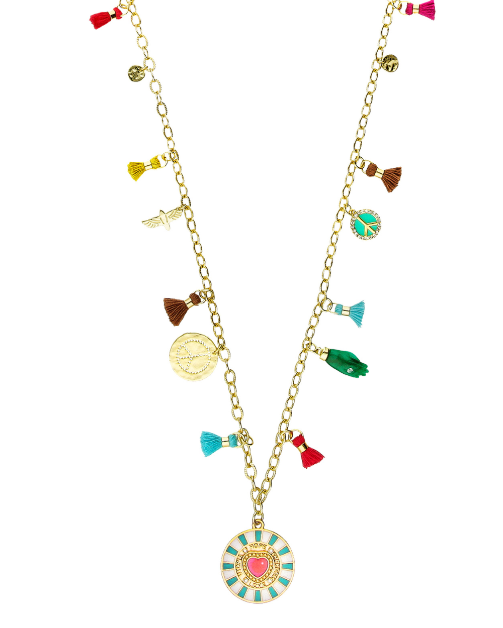 Hipanema ASHRAM Gold & Muticolor Necklace