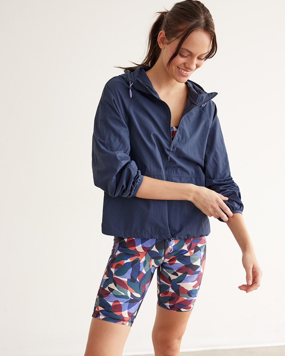 Crinkle Hooded Anorak, Hyba