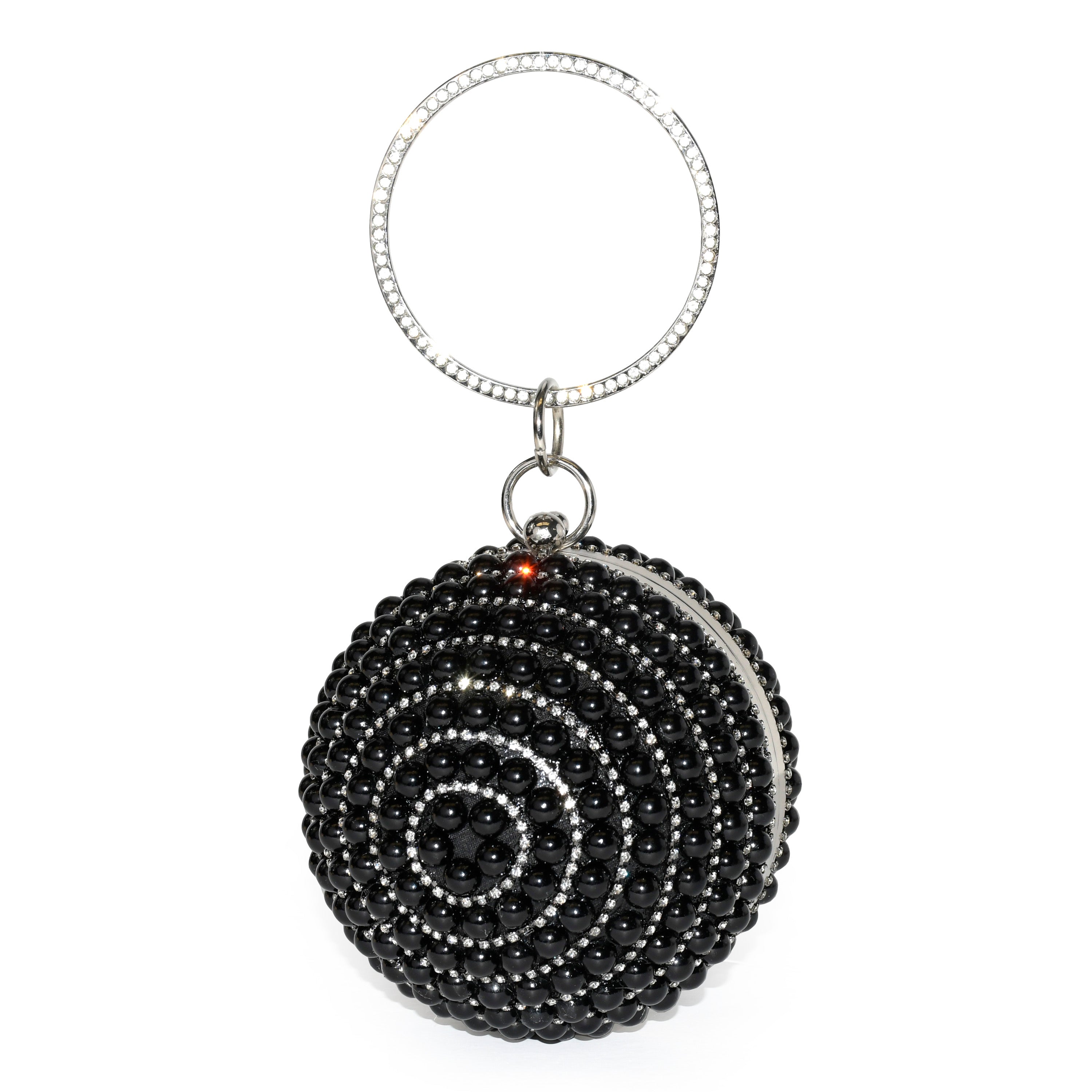 Club Rochelier Round Beaded Evening Bag
