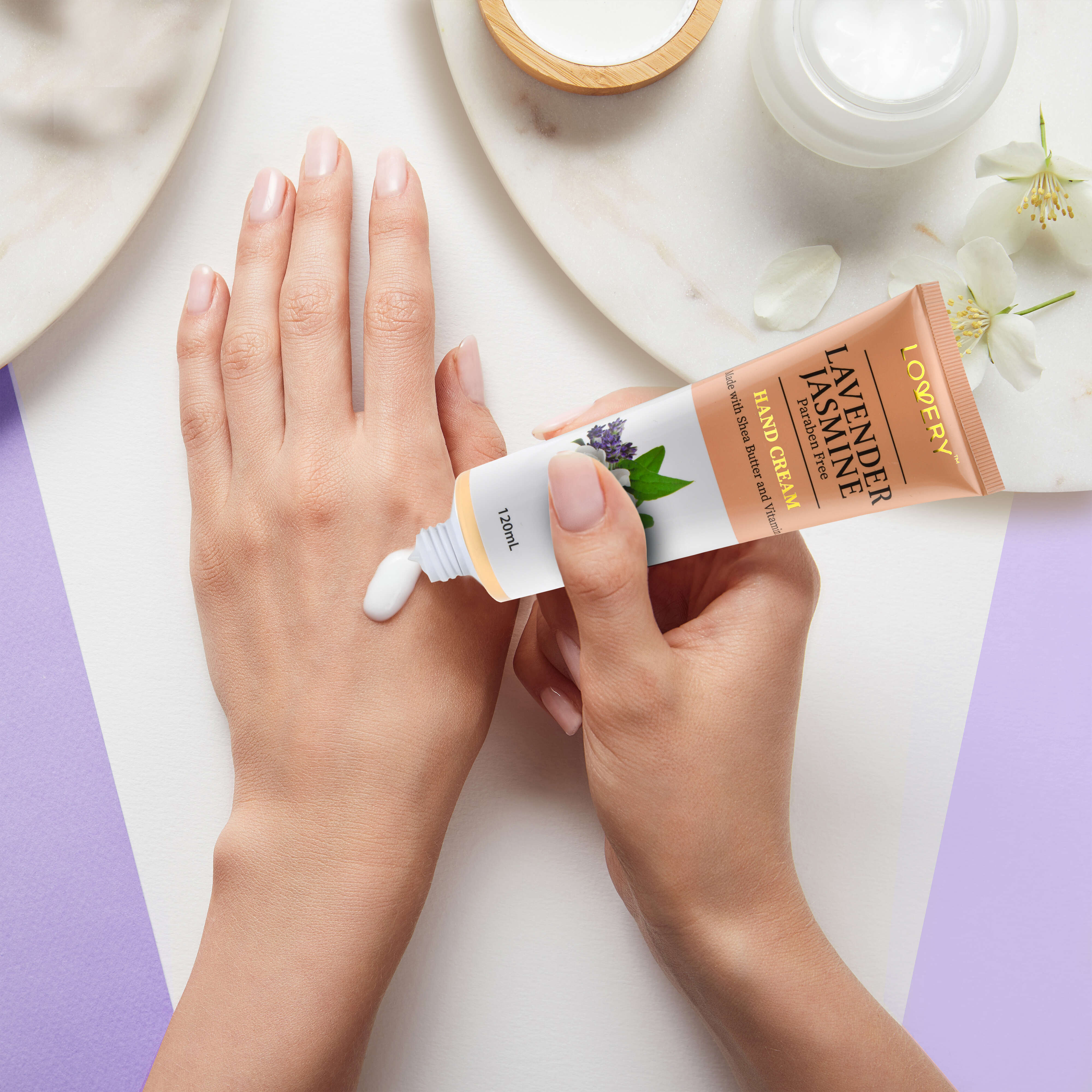 Lovery Lavender Hand Lotion Set - Pack Of 3 Luxury Hand Creams - Bonus Nail File