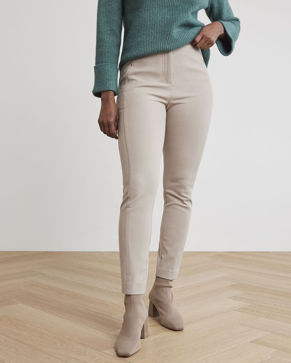 High-Rise Legging Pant with Zipper Fly