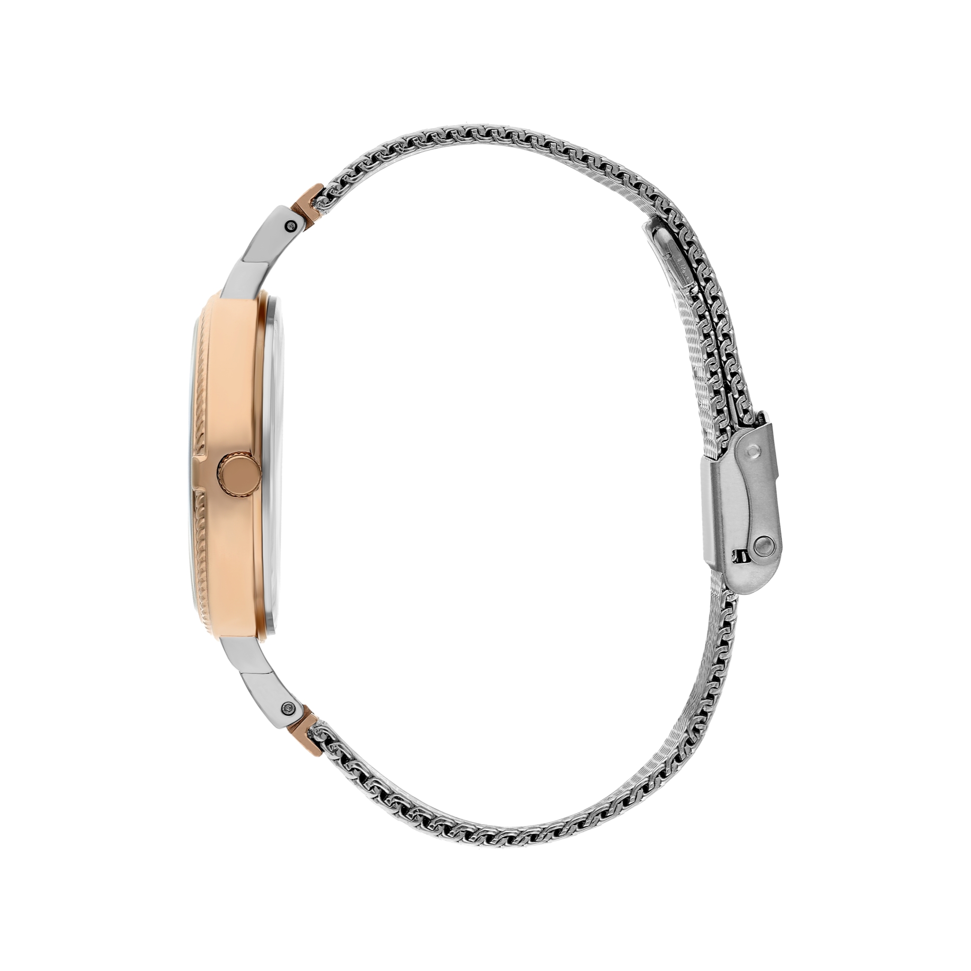 LEE COOPER-Women's Silver 34mm watch w/White Dial