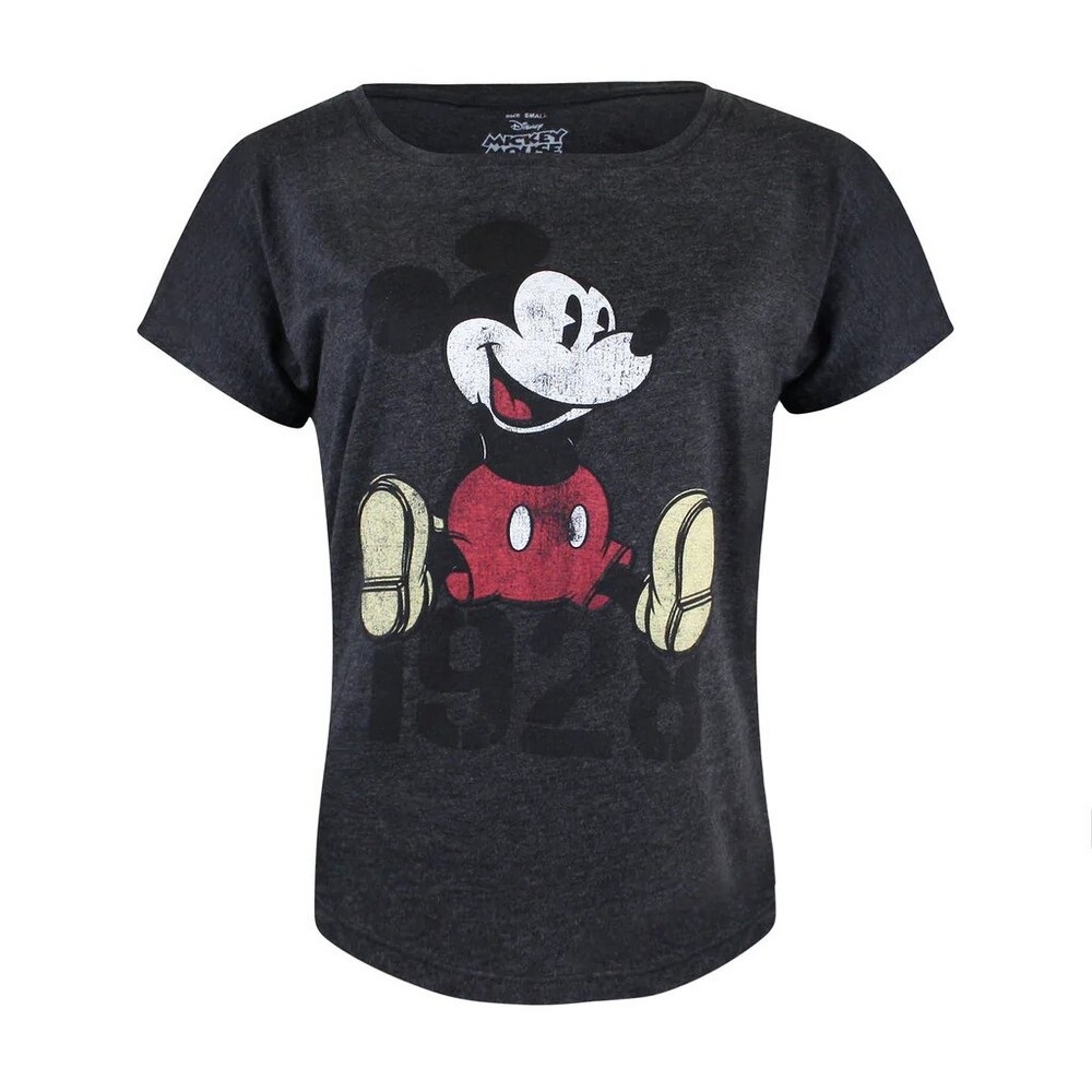 Disney - Womens/Ladies Mickey Mouse Year Heather T-Shirt