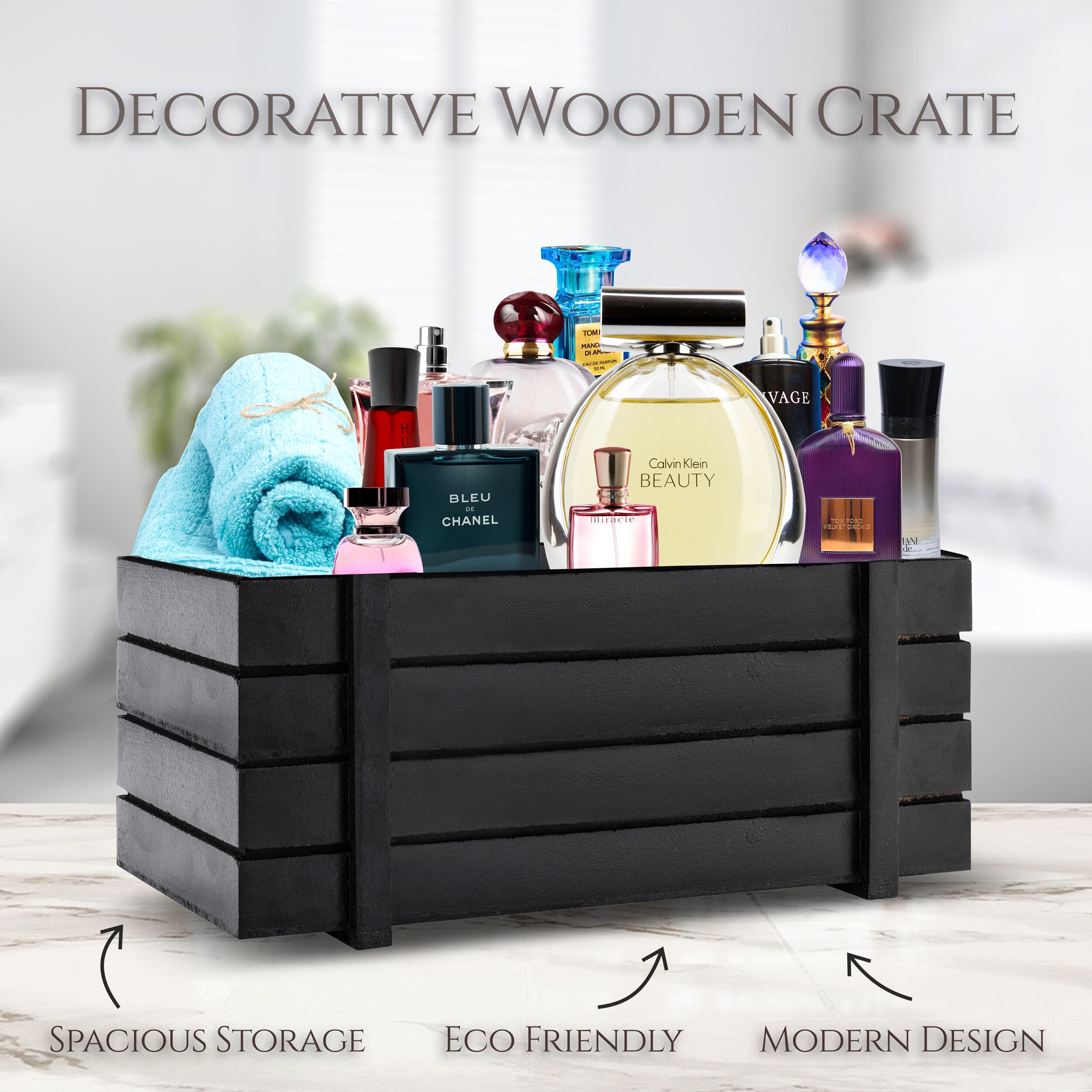 Lovery Luxury Spa Kit For Men - Sandalwood & Oak Scented Bath Gift Set & Shower Basket