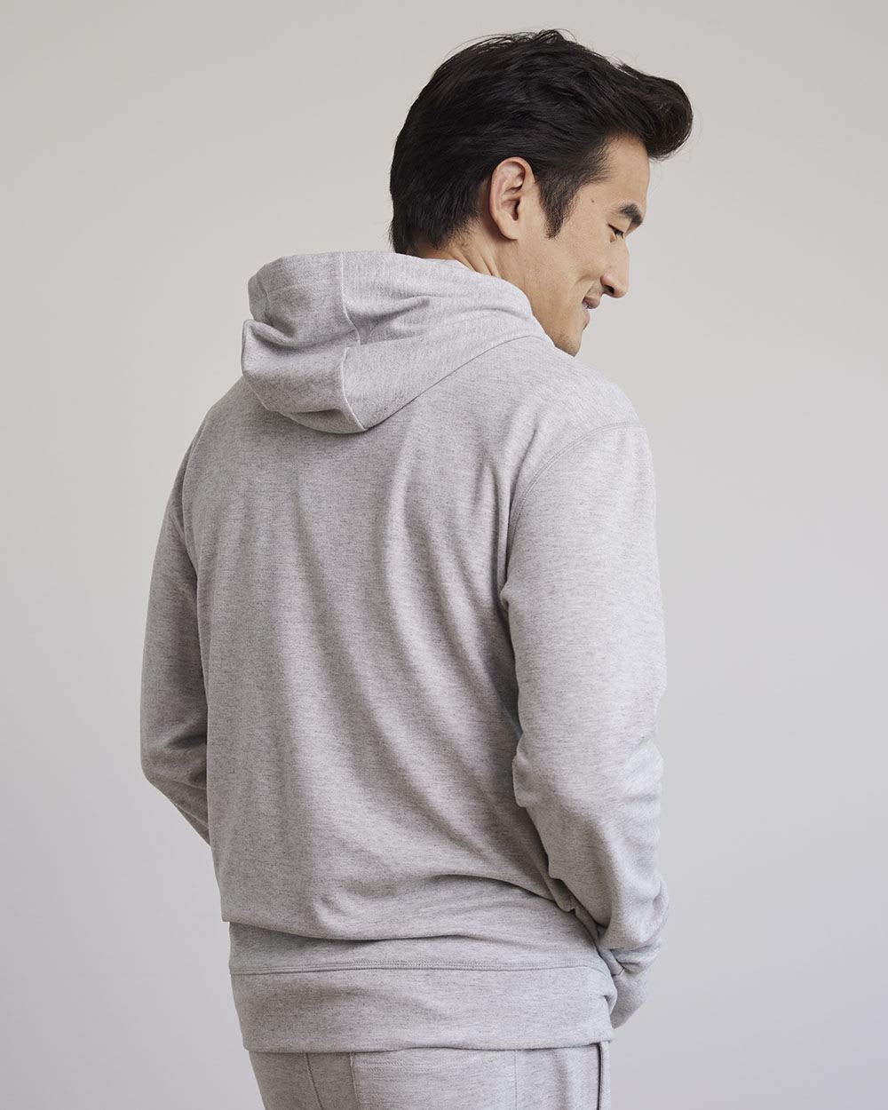 Jacquard Hoodie with Kangaroo Pocket