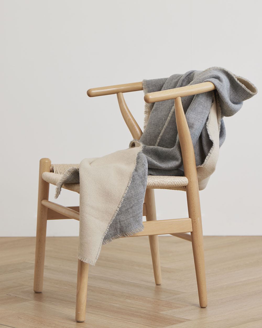 Double-Sided Scarf with Fringes