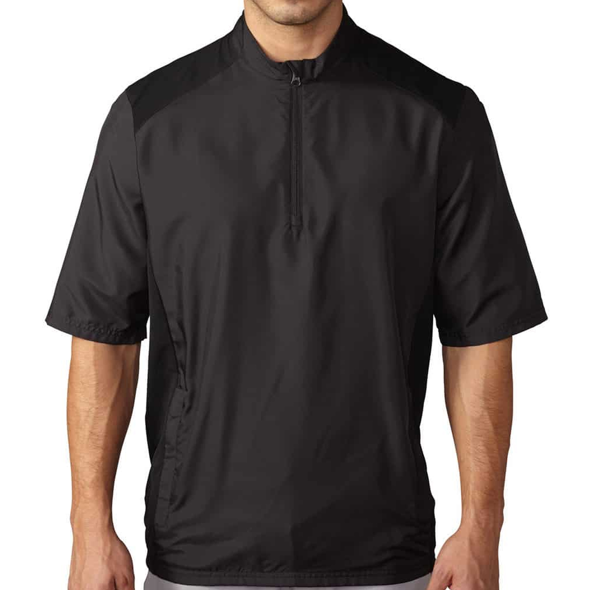 Adidas - Mens Club Wind Water Resistant & Windproof Short Sleeve 1/4 Zip Neck Top
