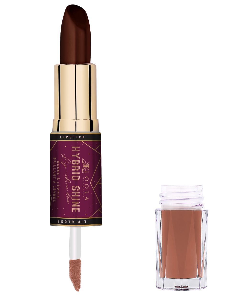 Loola Cosmetics - CANNES HYBRID SHINE - LIPGLOSS AND LIPSTICK DUO