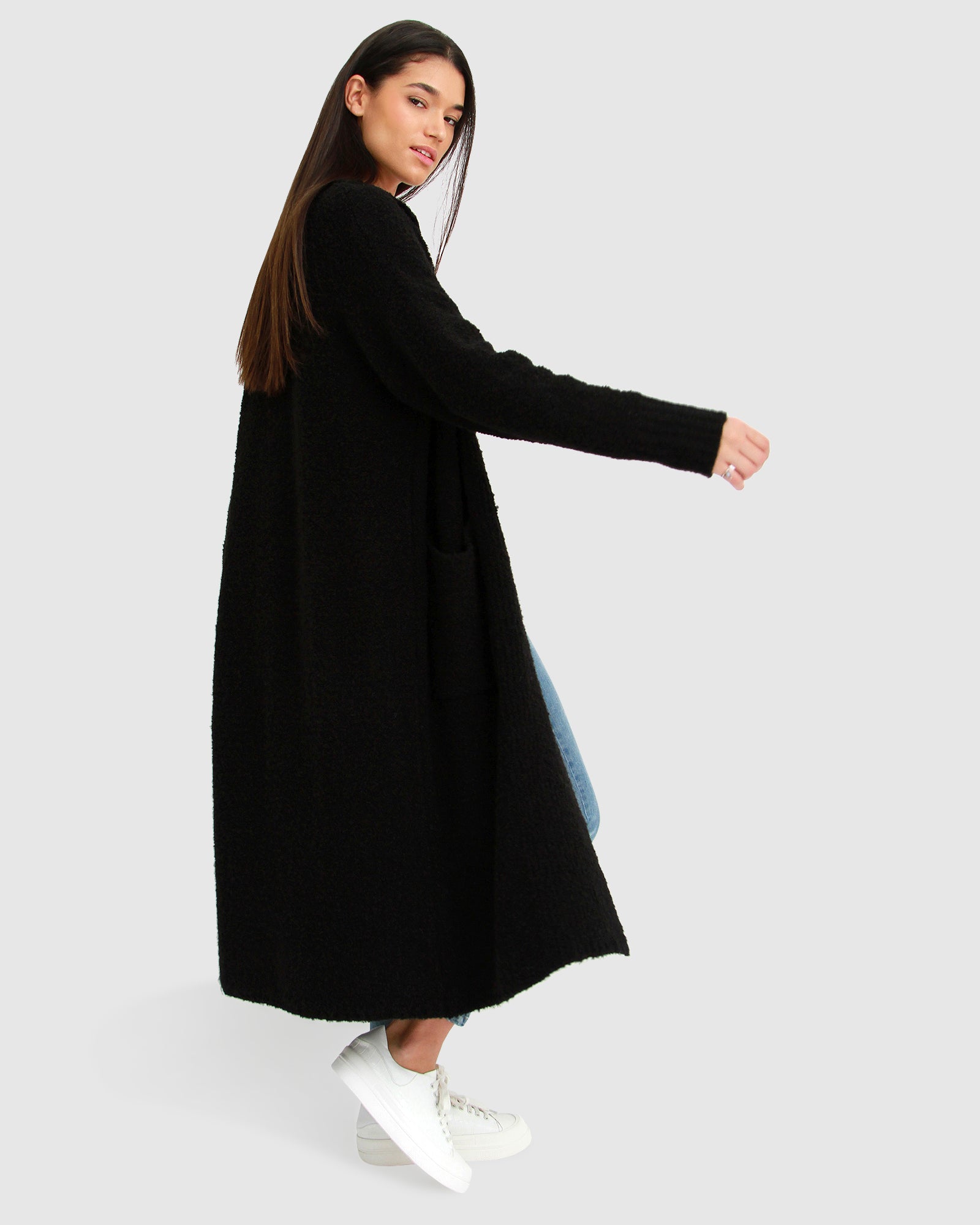 Belle & Bloom Born To Run Sustainable Sweater Coat