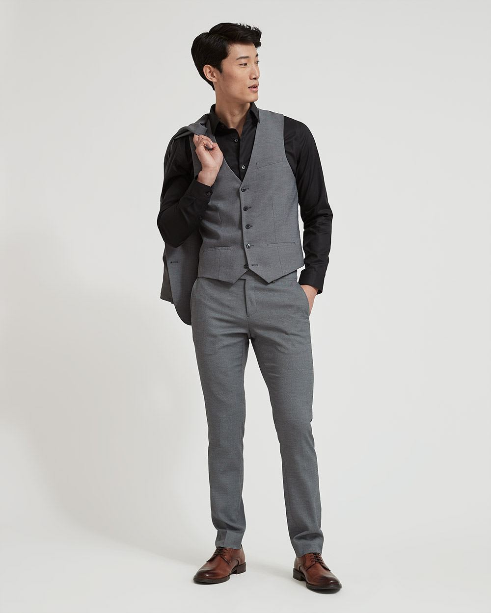 Essential Grey Suit Vest