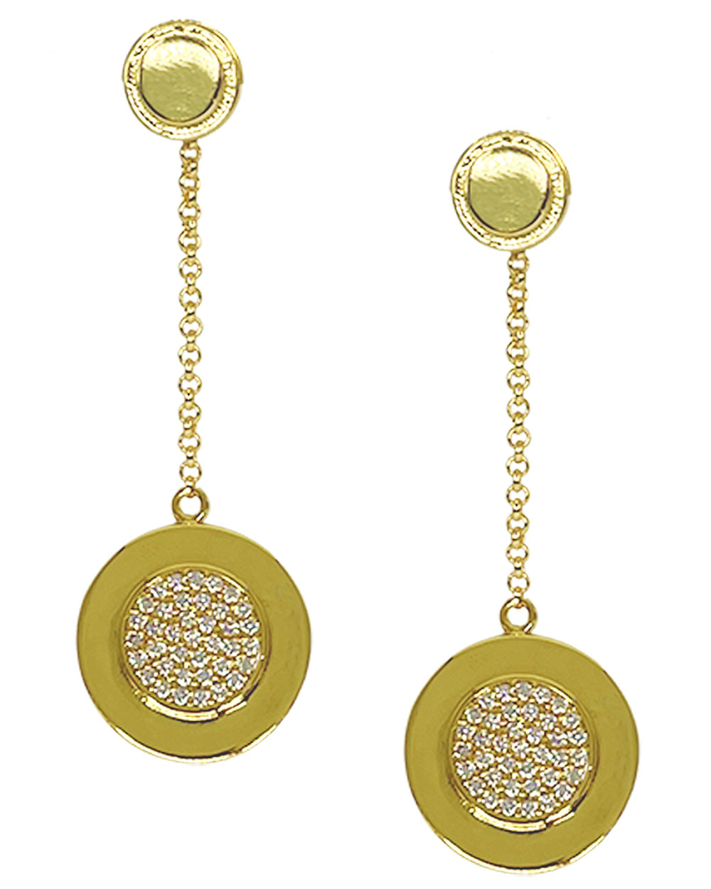 Azalea Pave Pendulum Earrings - Syd + Pia NYC™