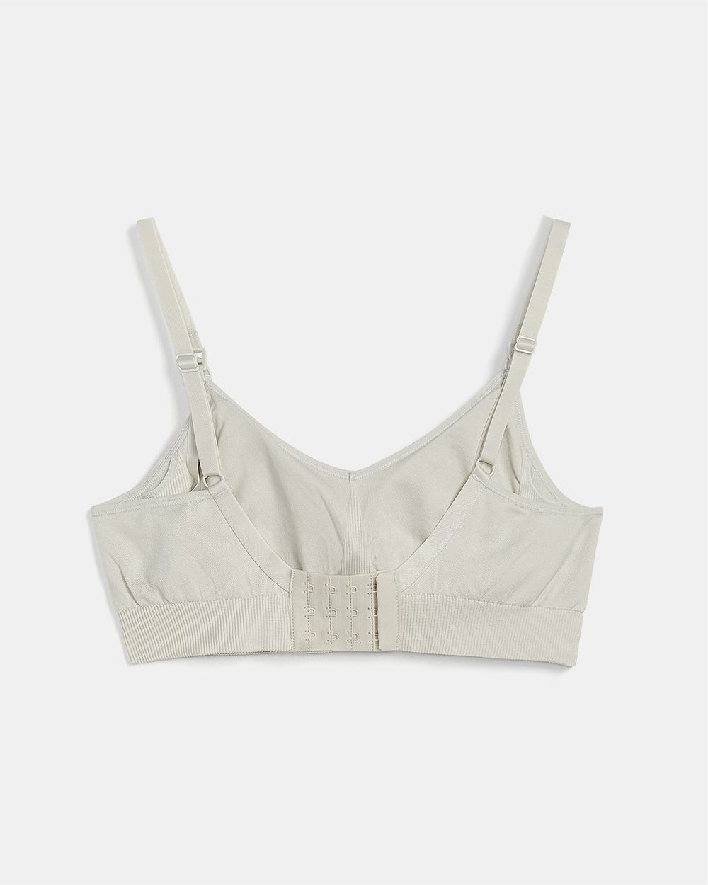 Seamless V-Neck Nursing Bra - Thyme Maternity