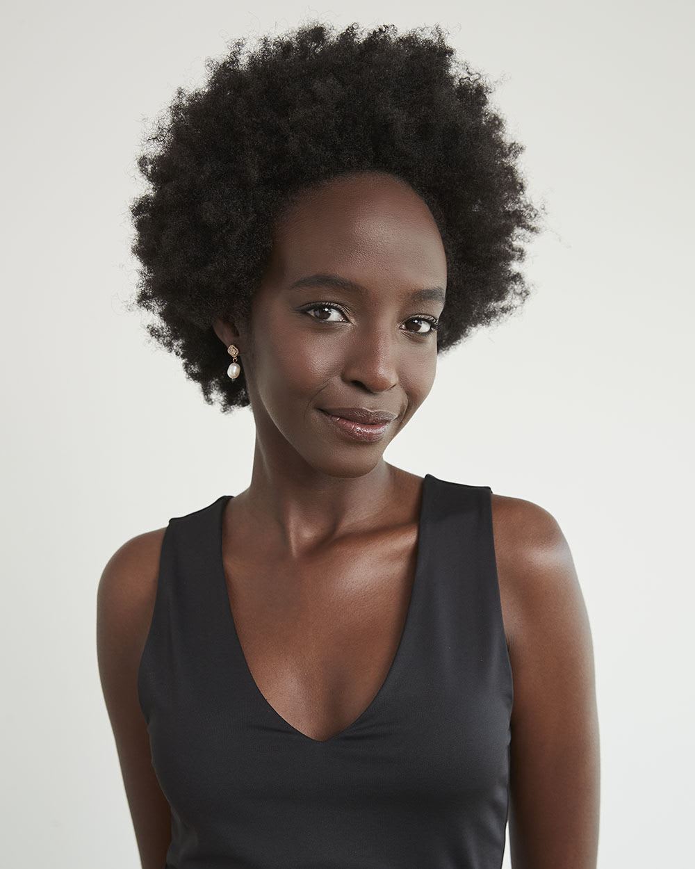 Sleeveless Fitted V-Neck Dress