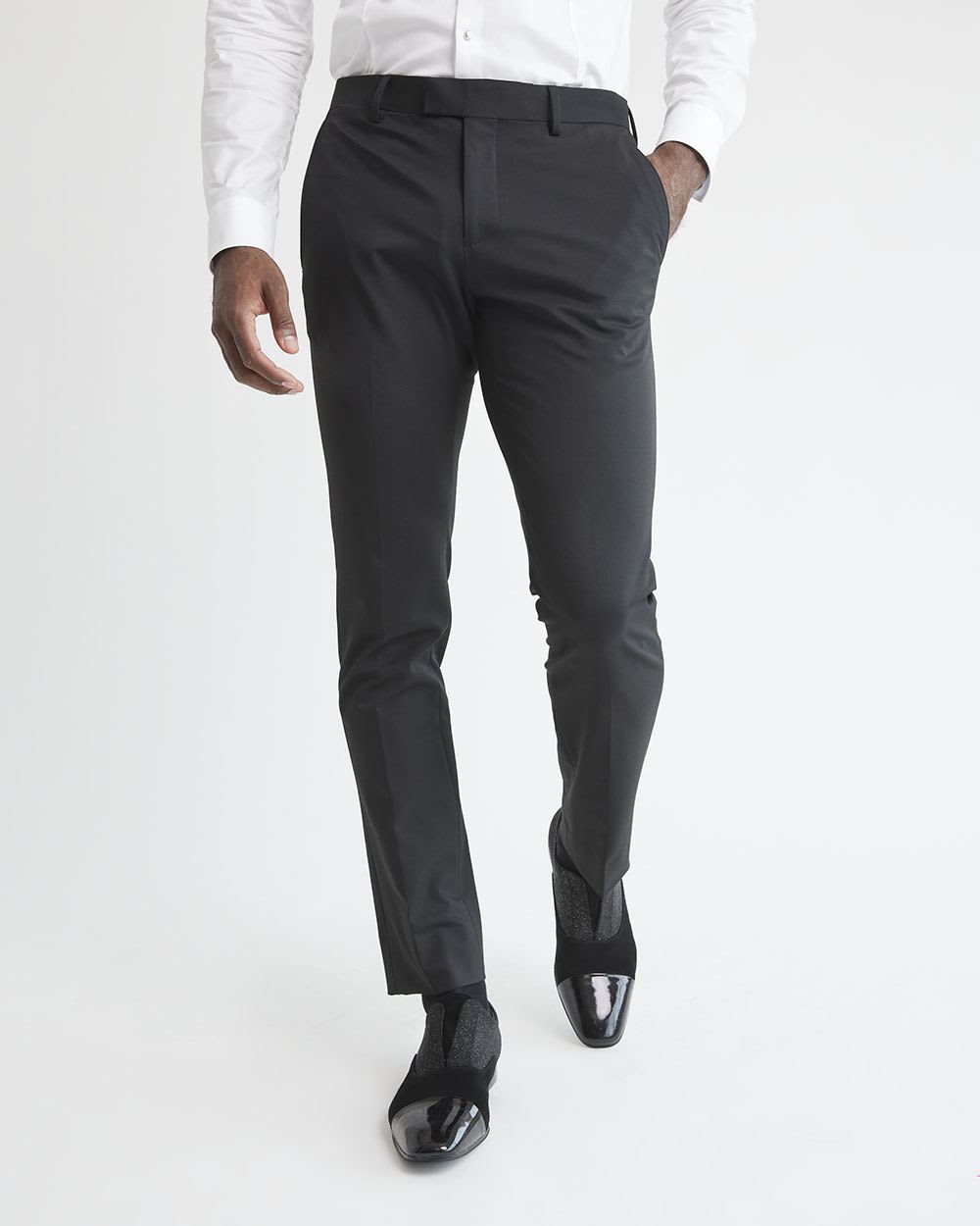 Black Slim Fit E-Tech Suit Pant