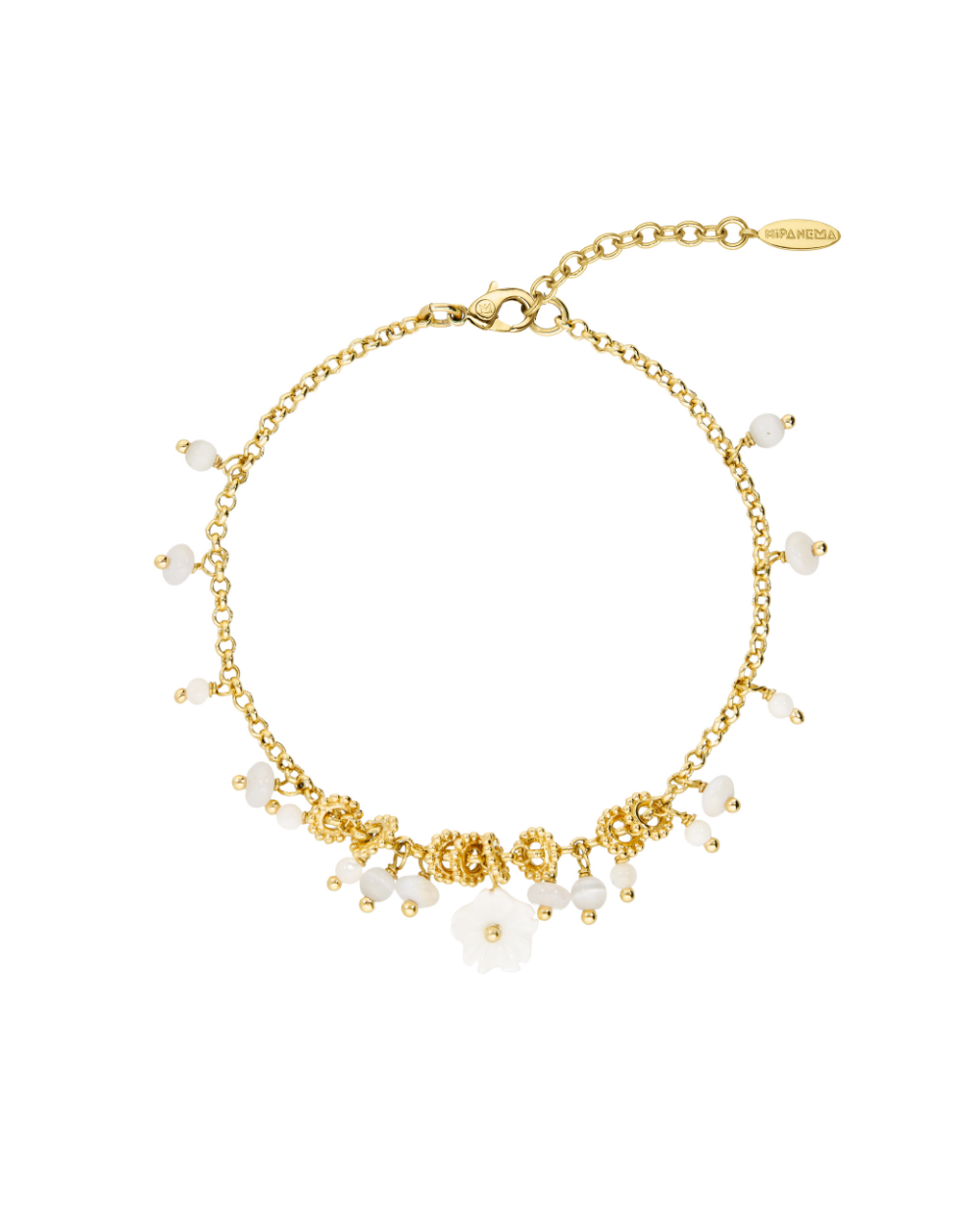 FOLIAGE Hipanema White Thin Bracelet