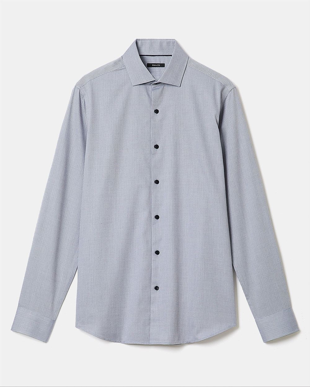 Regular-Fit Two-Tone Dobby Dress Shirt