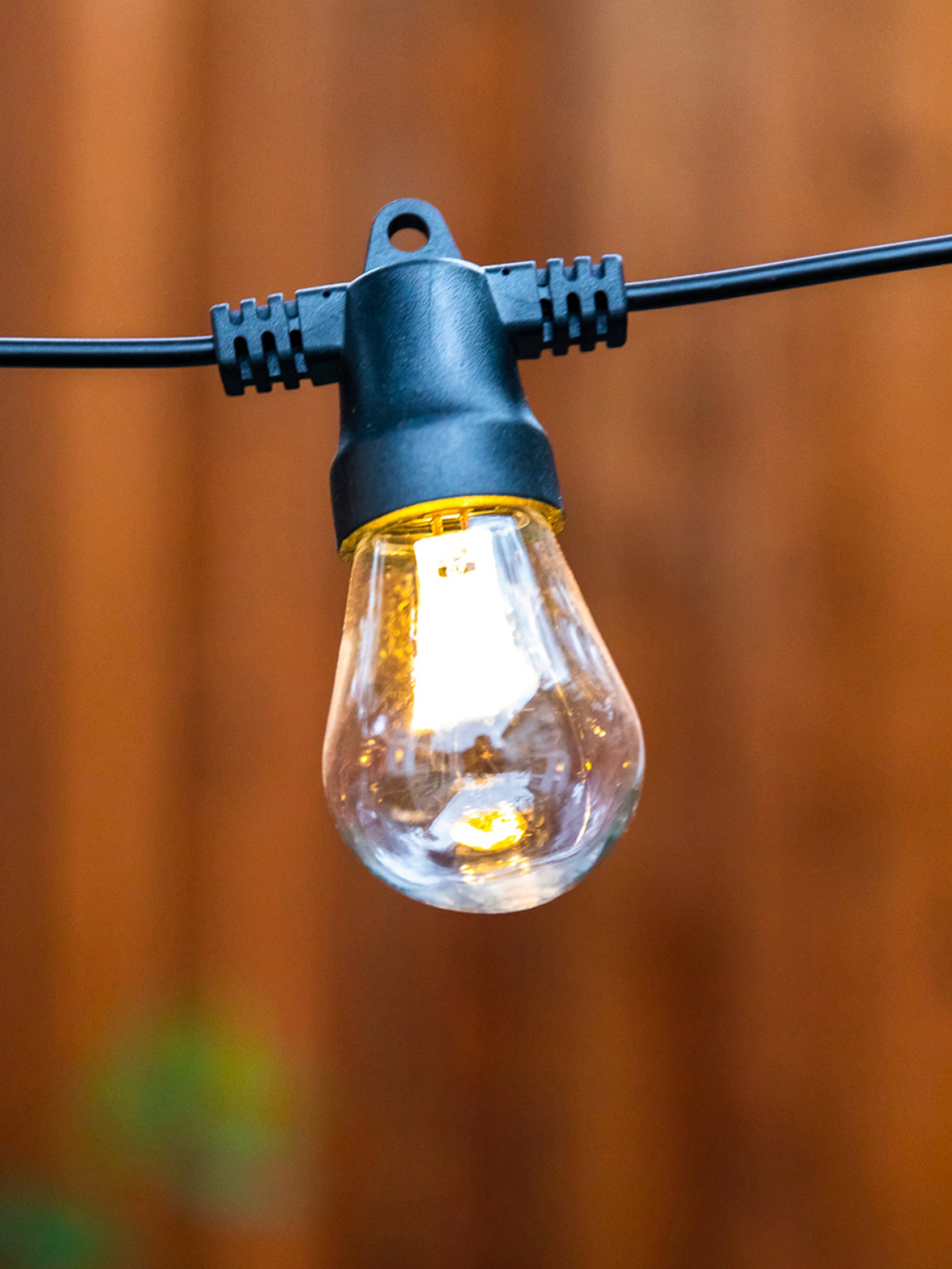 Ambience Pro Led Non-hanging Bulb String Lights - S14 Bulb, 1w, 24.5 Ft, 2700k, Usb-powered