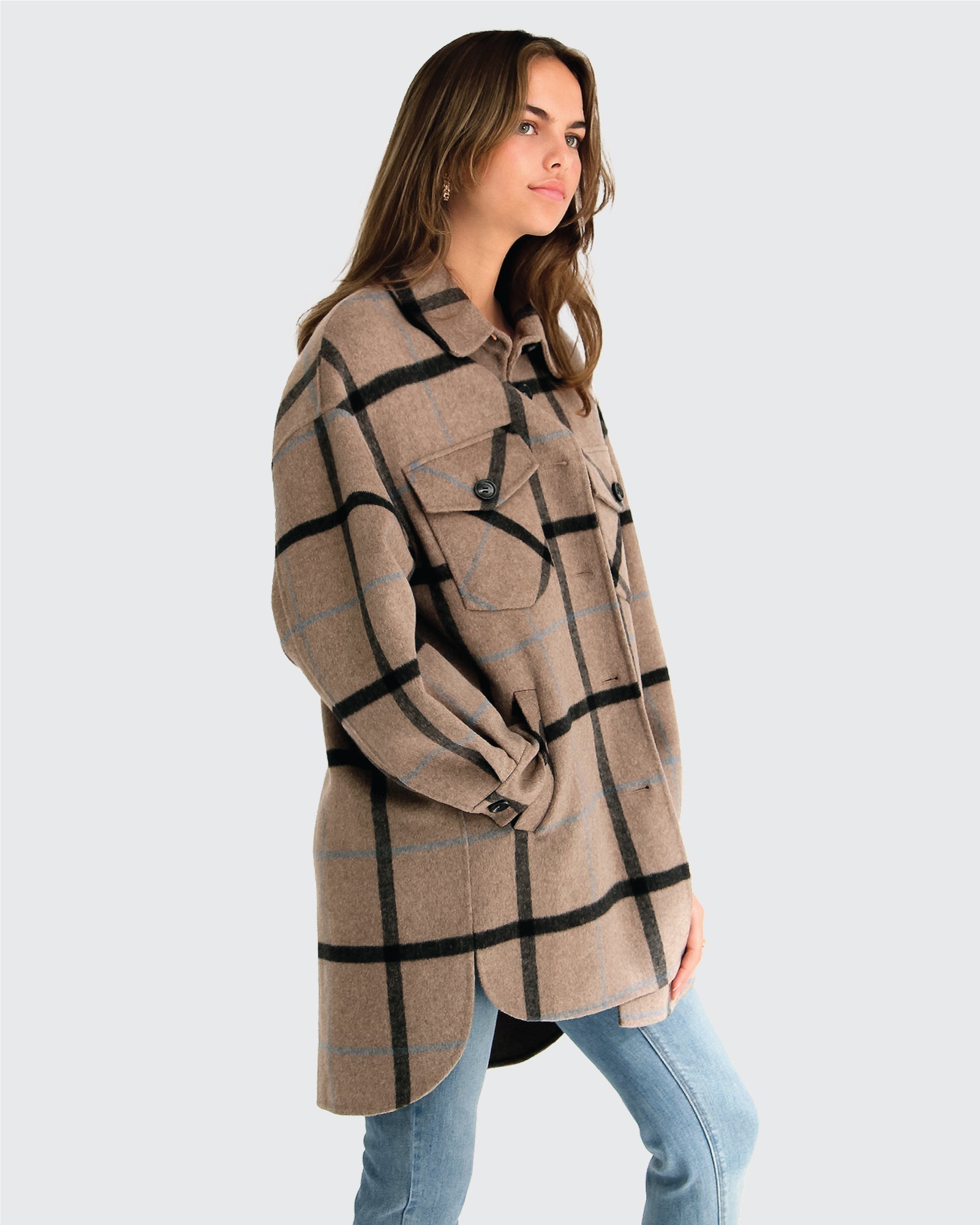 Belle & Bloom River's Edge Plaid Shacket
