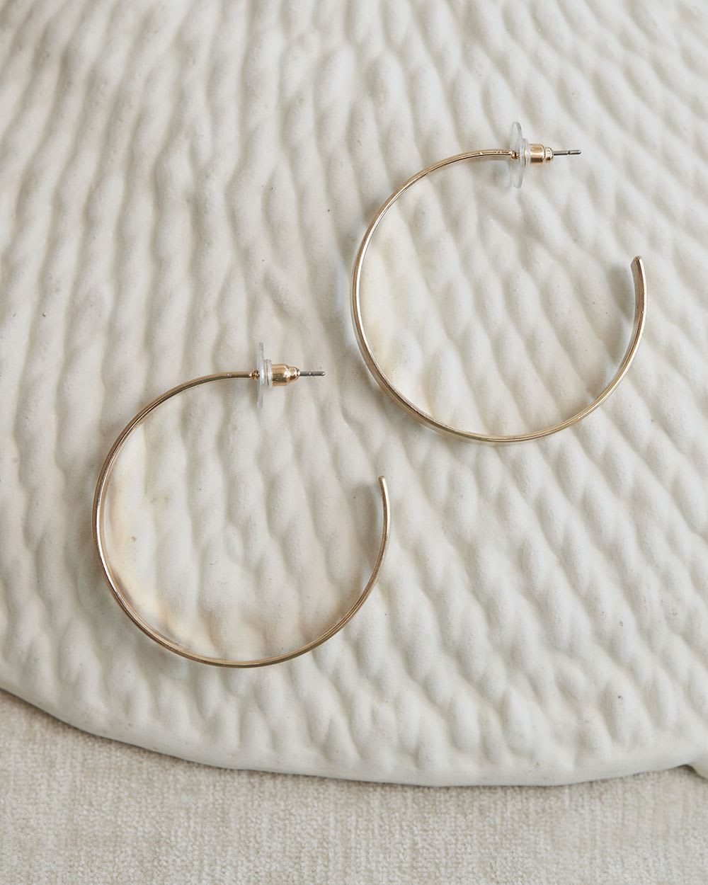 Brushed Metal Hoops