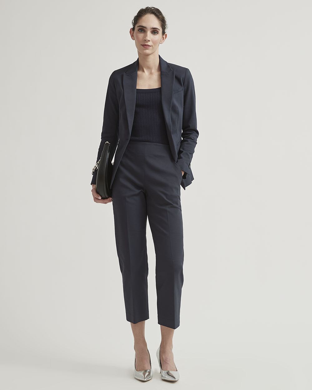 High-Rise Straight-Leg Crop Pant