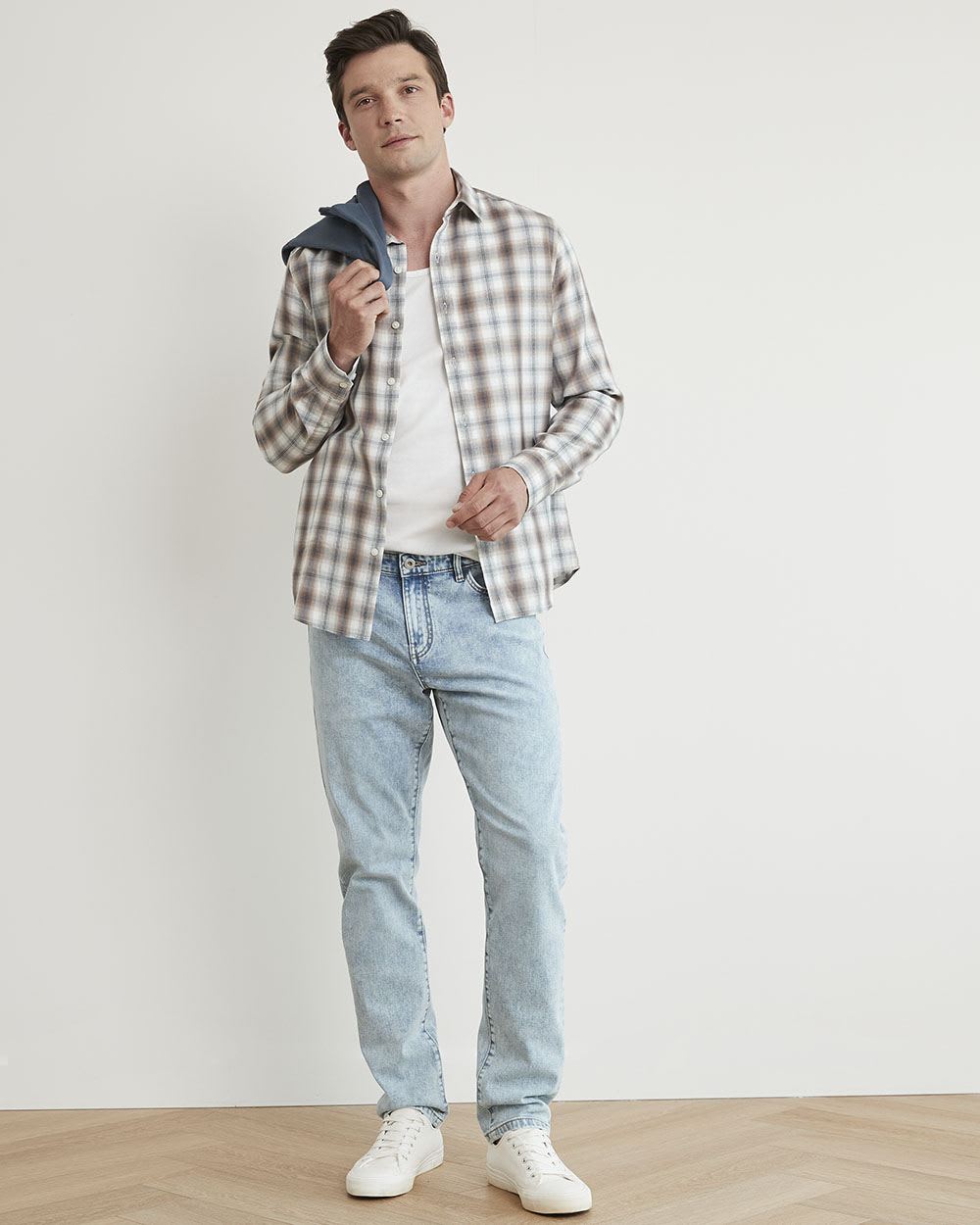 Slim-Fit Plaid Shirt