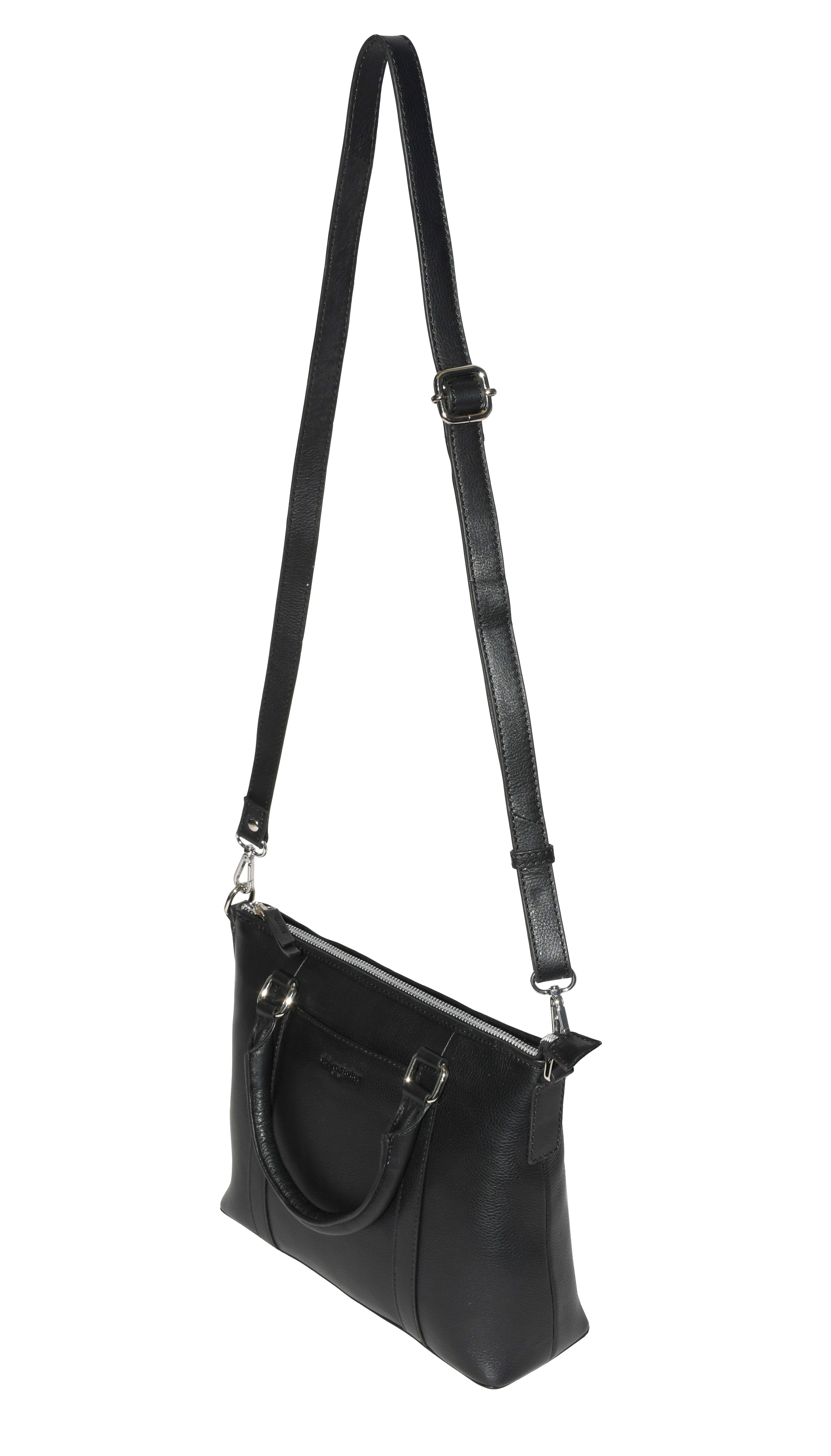 Club Rochelier Leather Crossbody with Top Handles