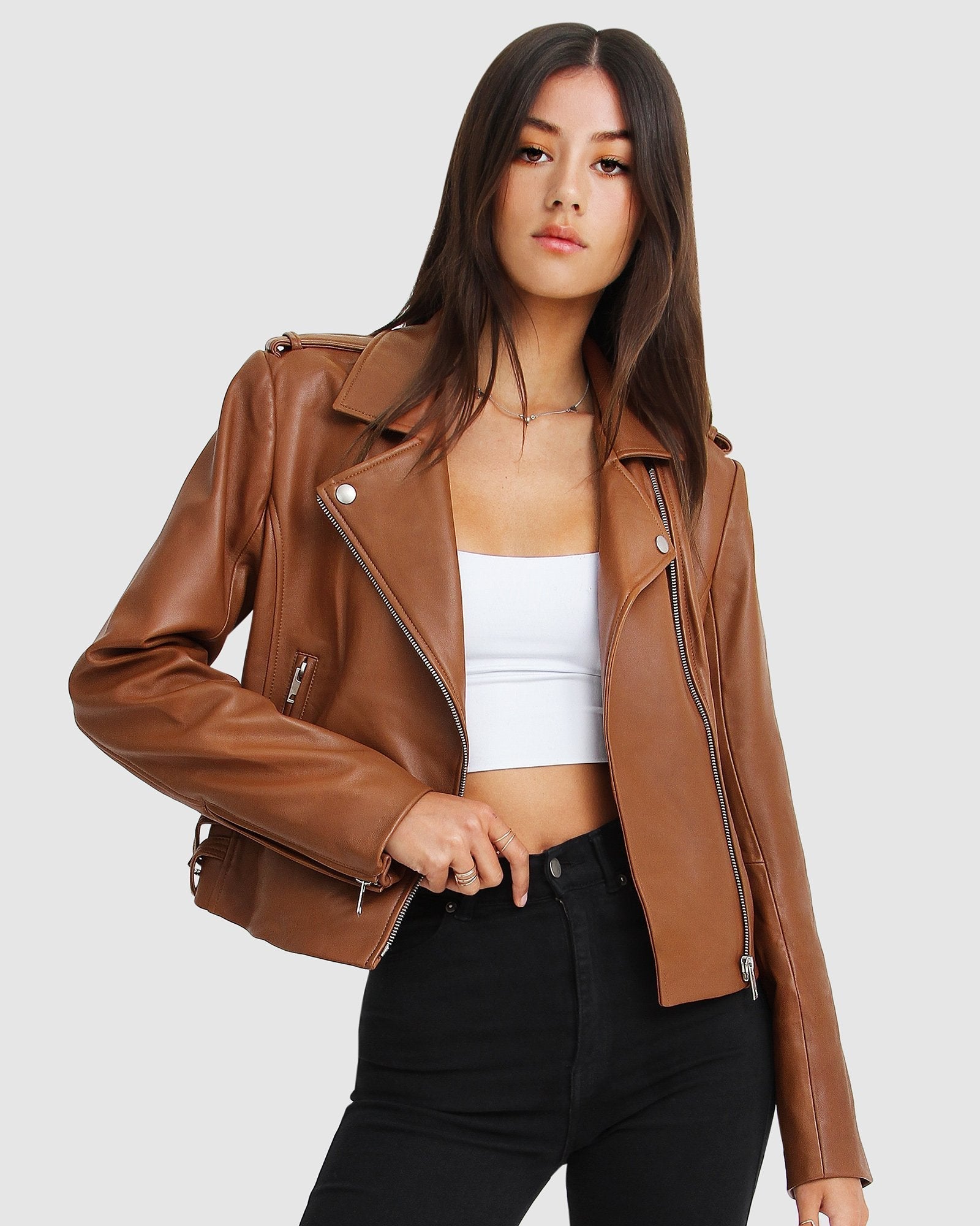 Belle & Bloom Just Friends Leather Jacket
