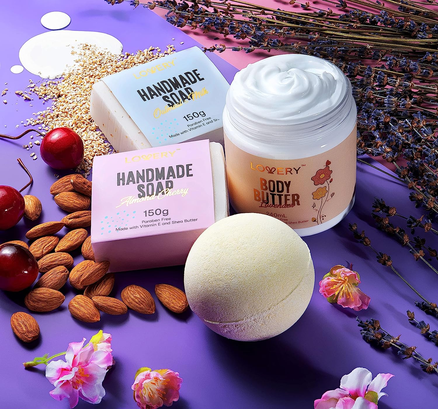 Lovery Handmade Not A Day Over Fabulous Relaxing Spa Kit, 8 Piece