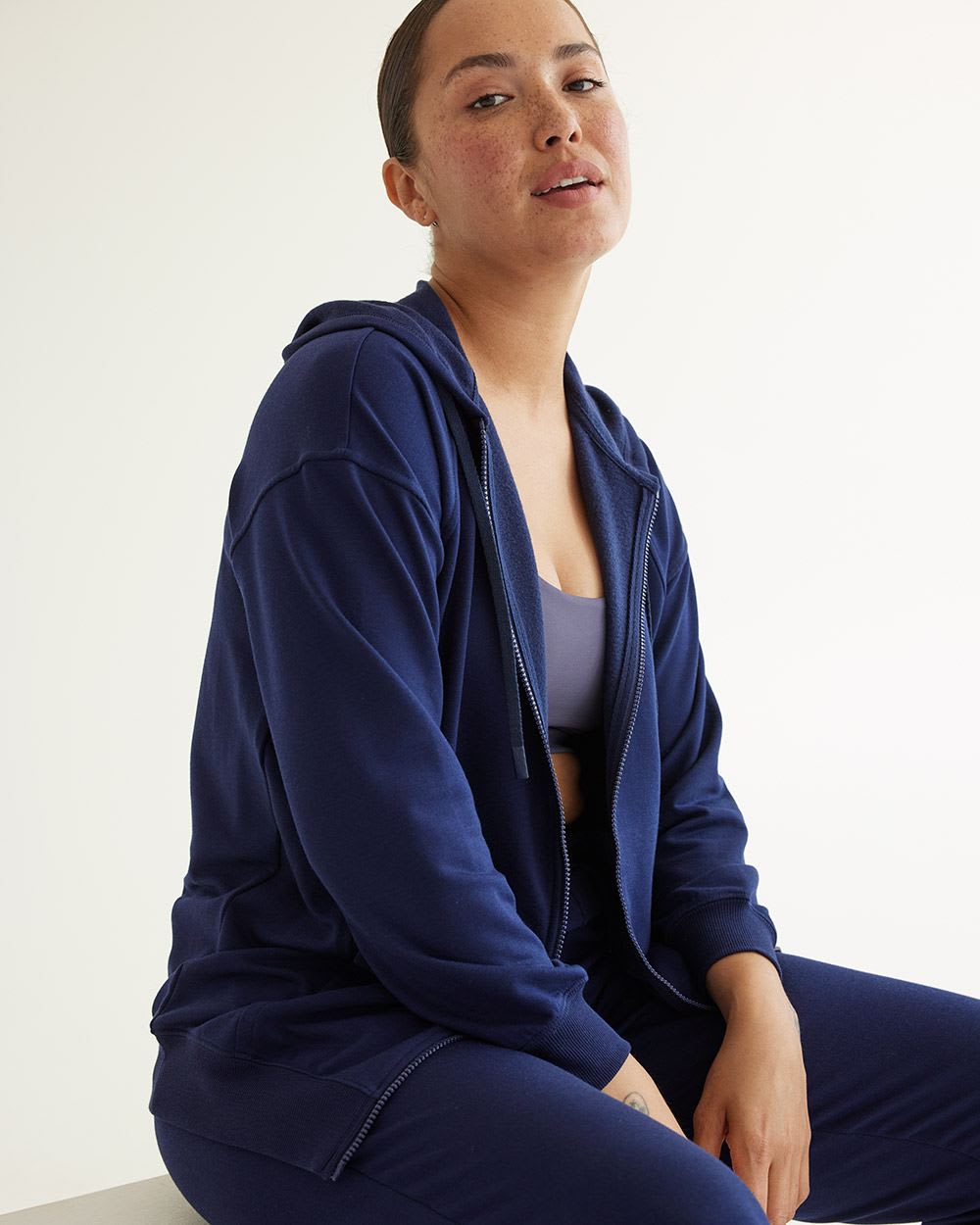 French Terry Long Jacket, Hyba