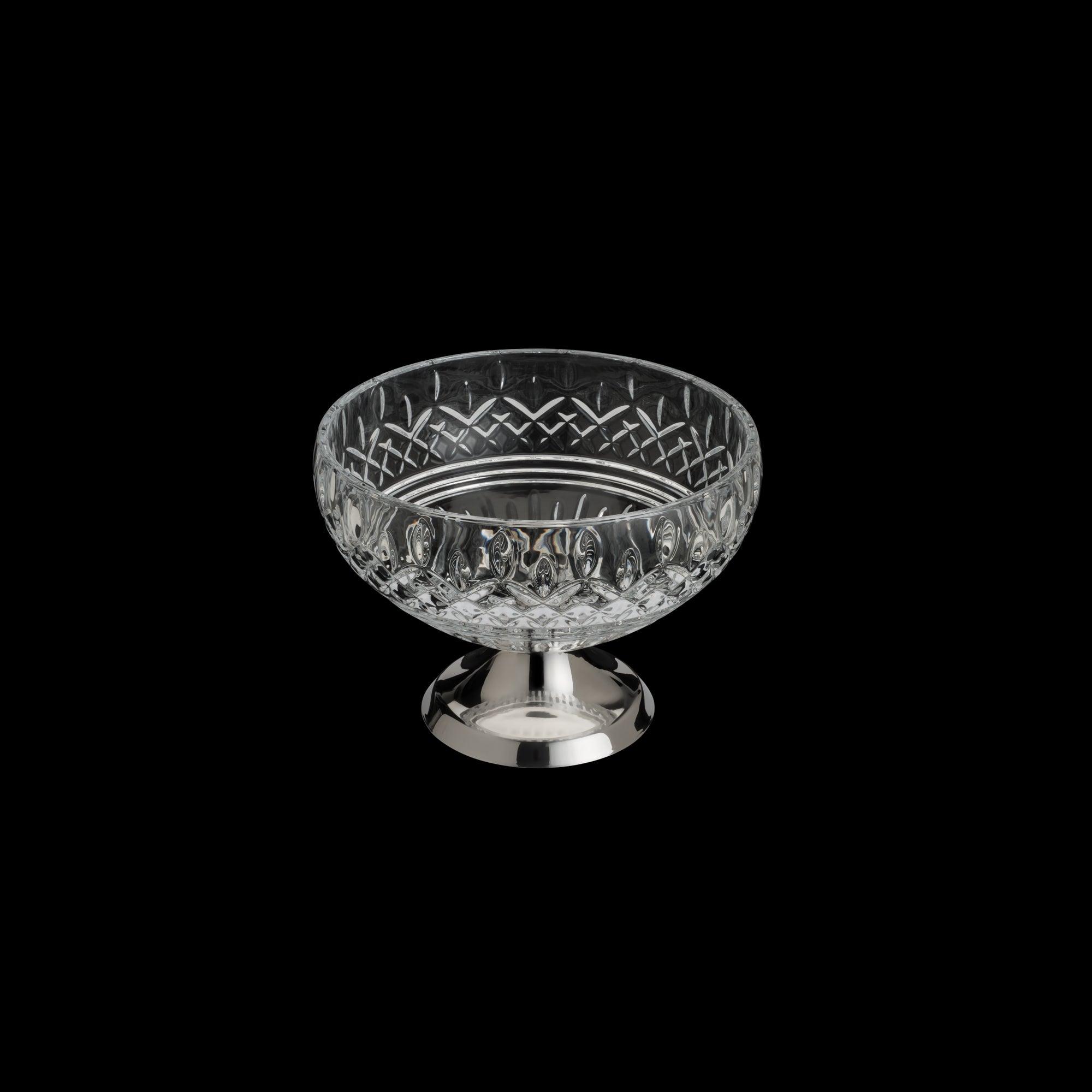 Lys Collection Crystal Centrepiece with Stainless Steel 25cm