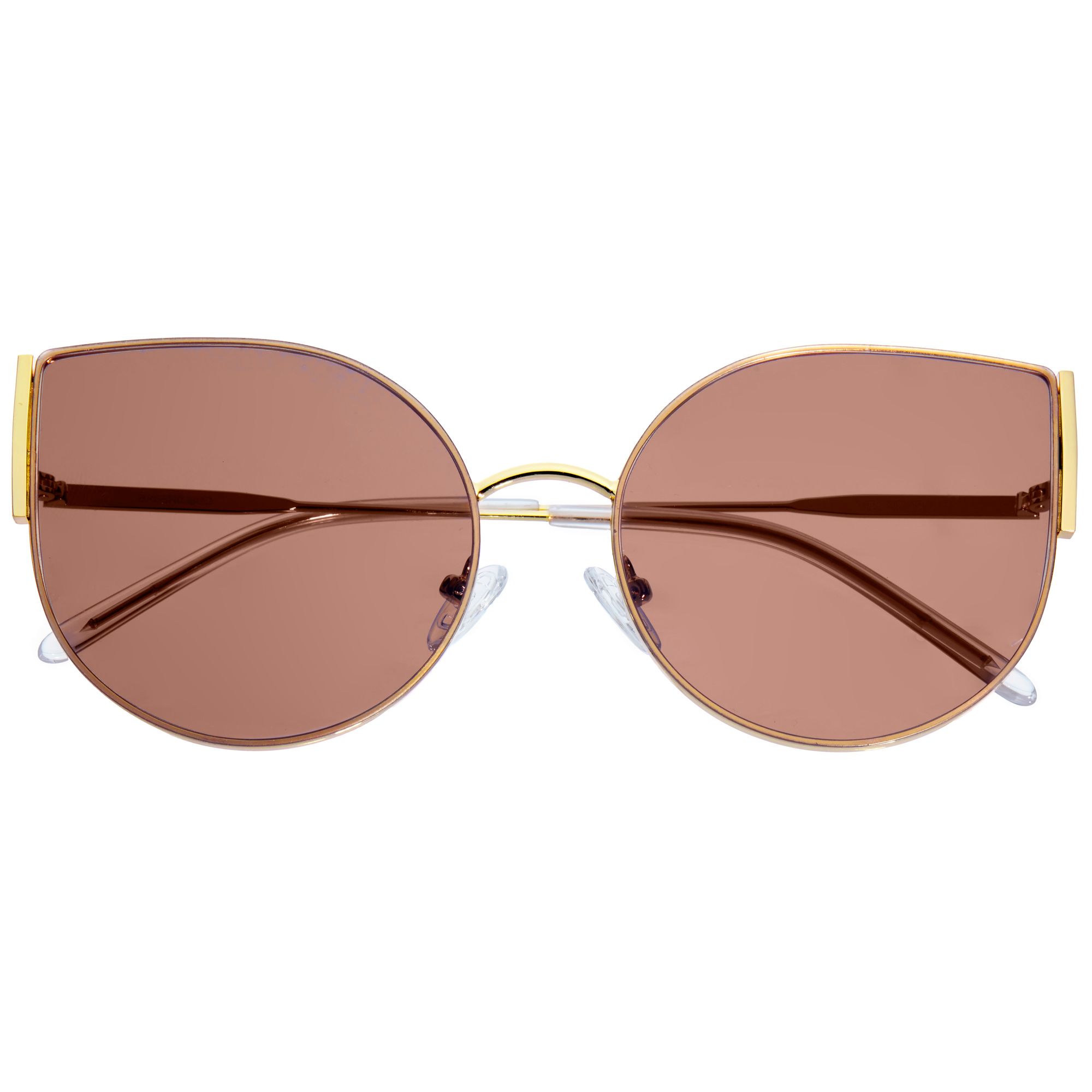 Bertha - Logan Polarized Sunglasses - Rose Gold/Grey