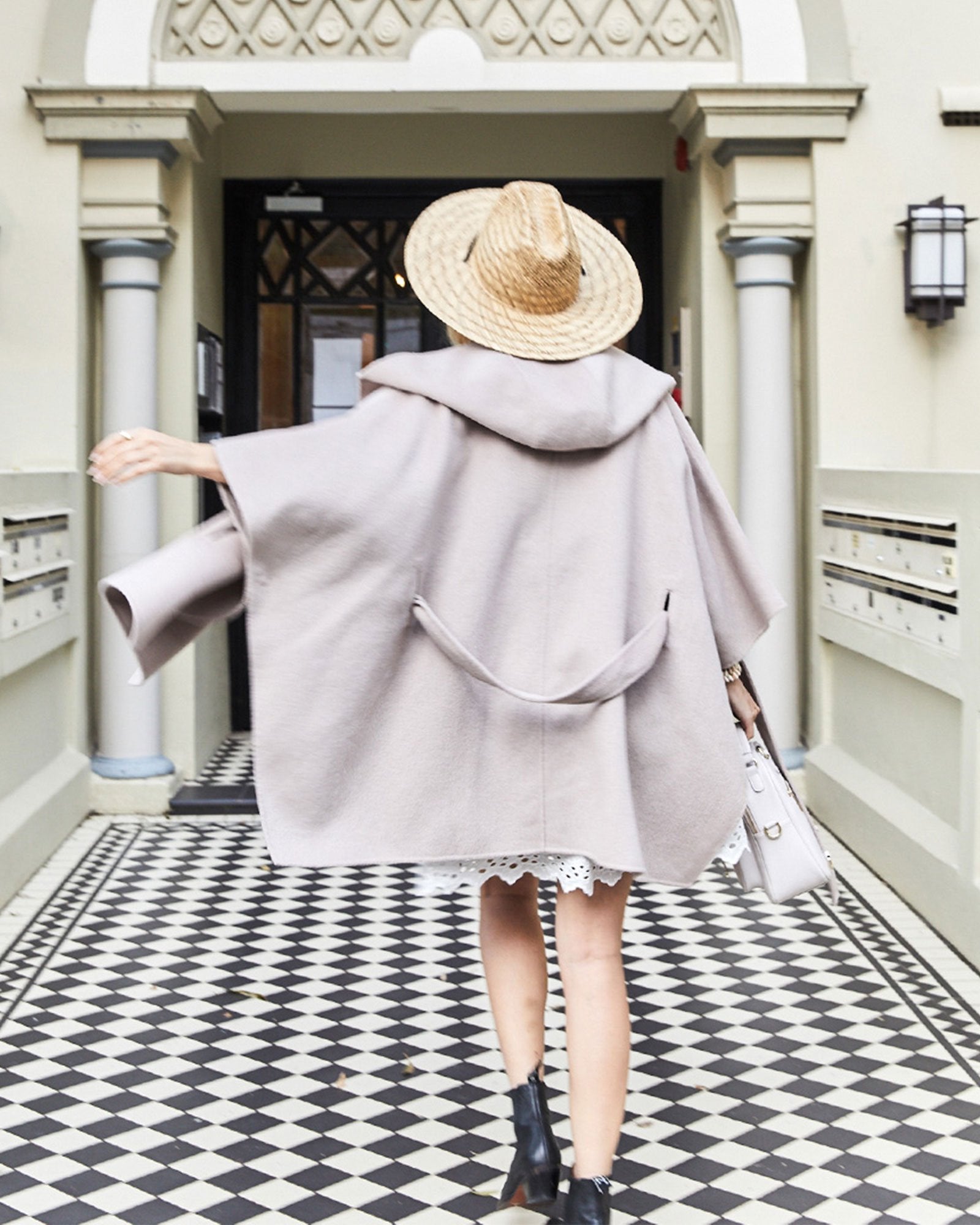 Belle & Bloom Jackson Landing Wool Blend Cape Coat