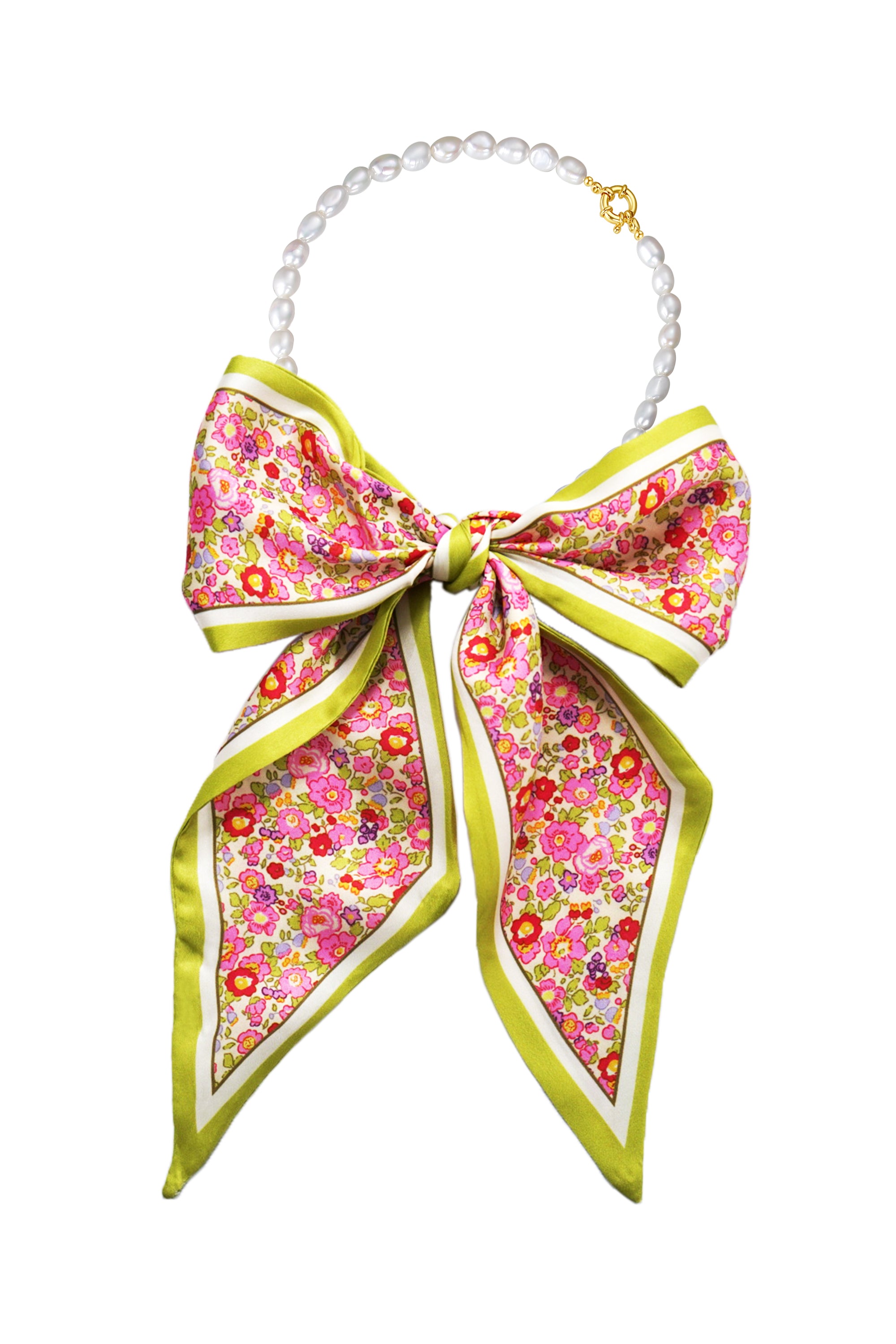 Classicharms-Mera Baroque Pearl Necklace & Scarf Set