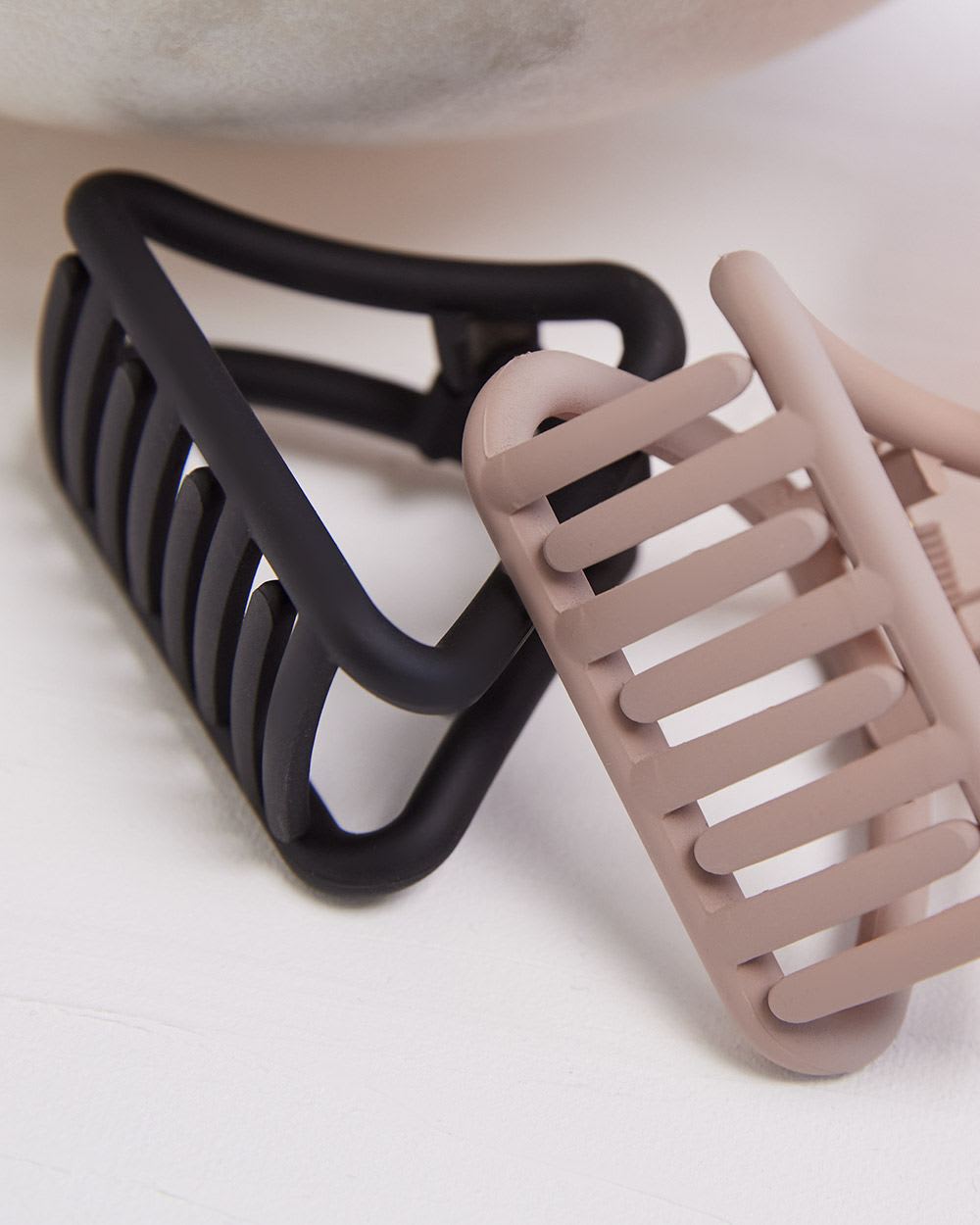 Matte Triangular Hair Grippers, Set of 2