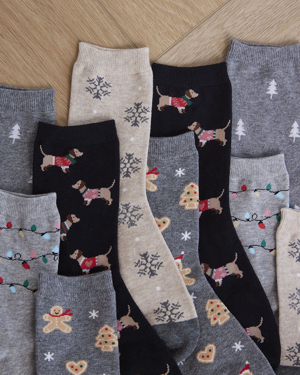 Cotton Socks with Gingerbread Cookies