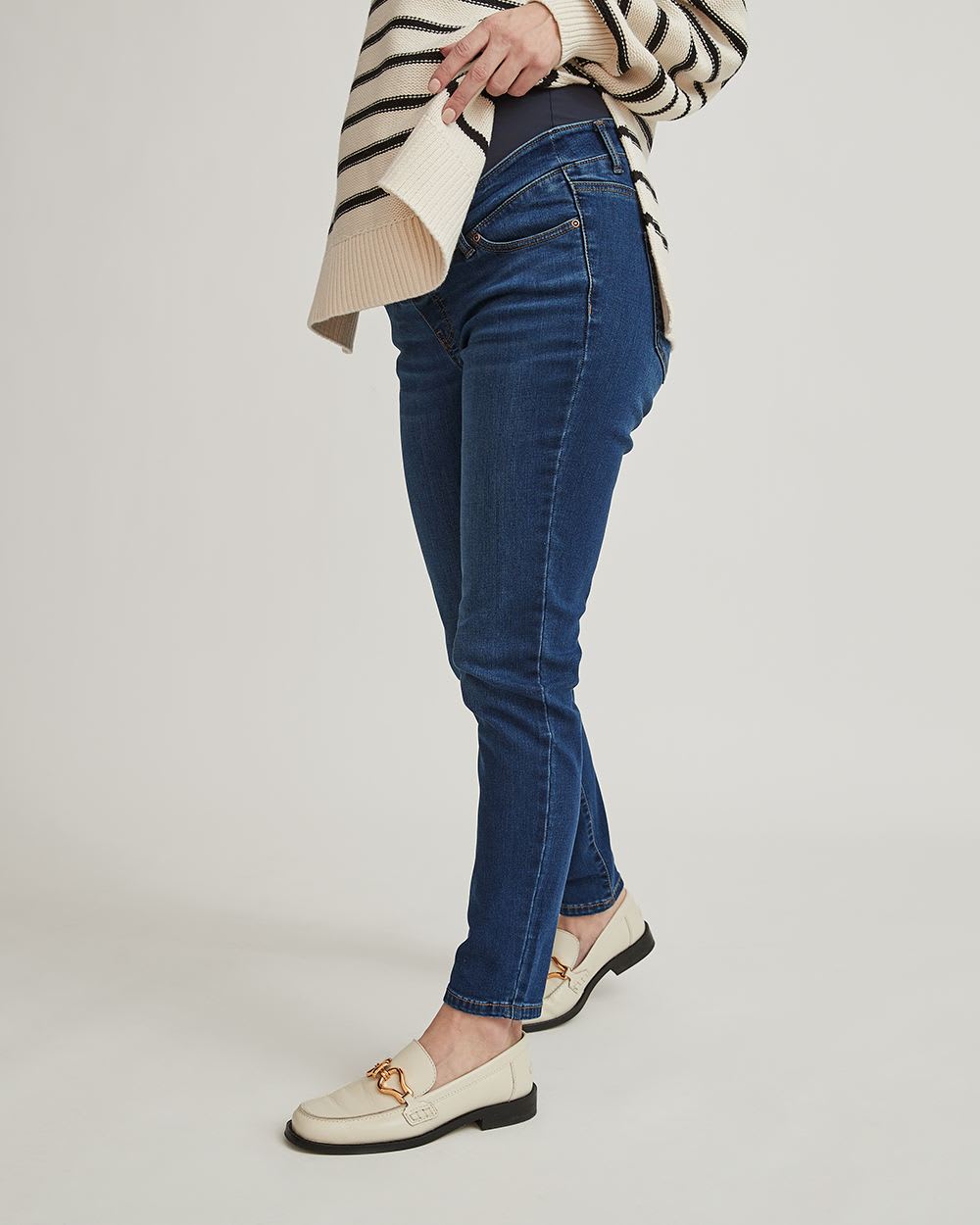 Medium Wash Natalie Jegging - 28" - Thyme Maternity