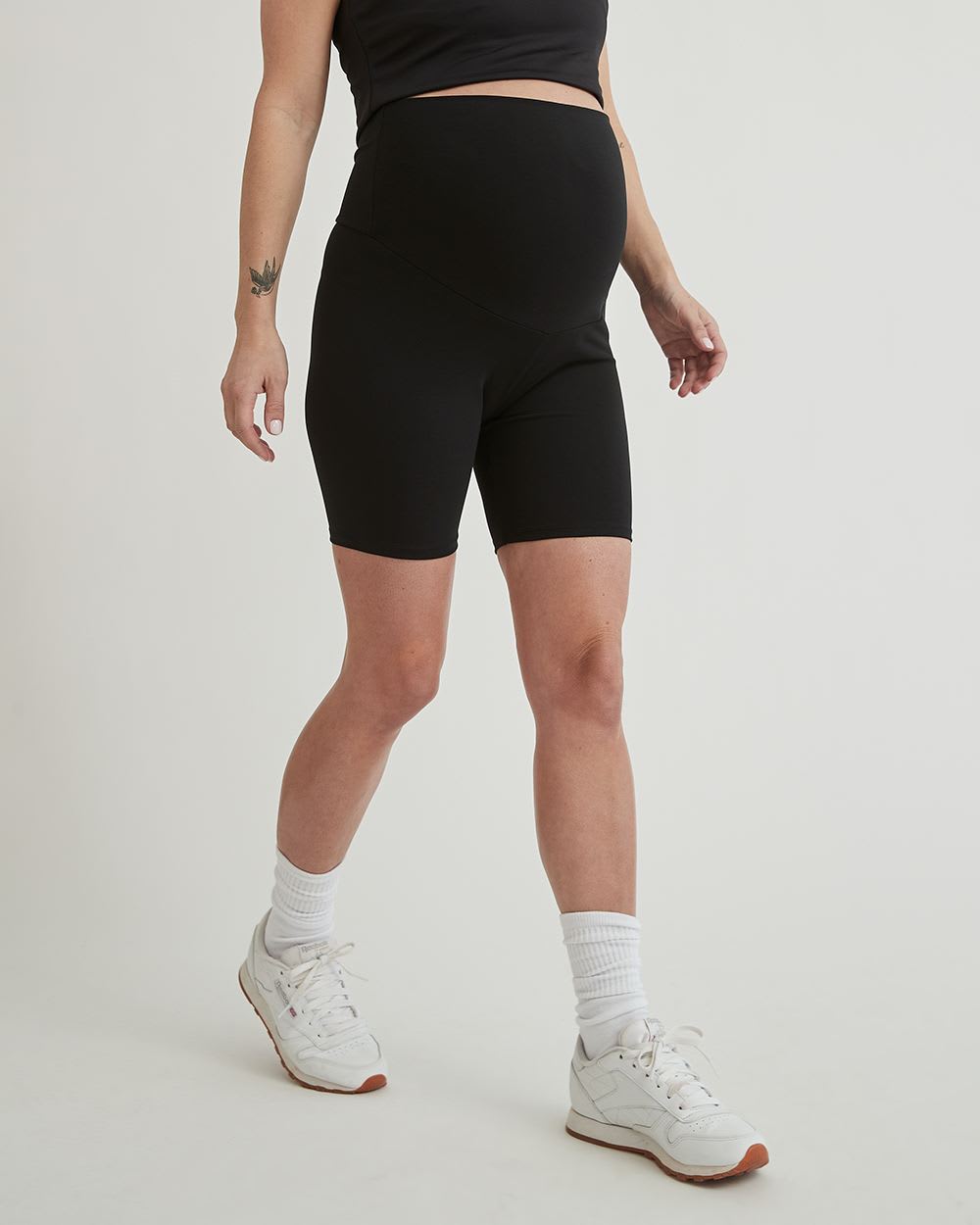 Cotton Spandex Biker Short - Thyme Maternity