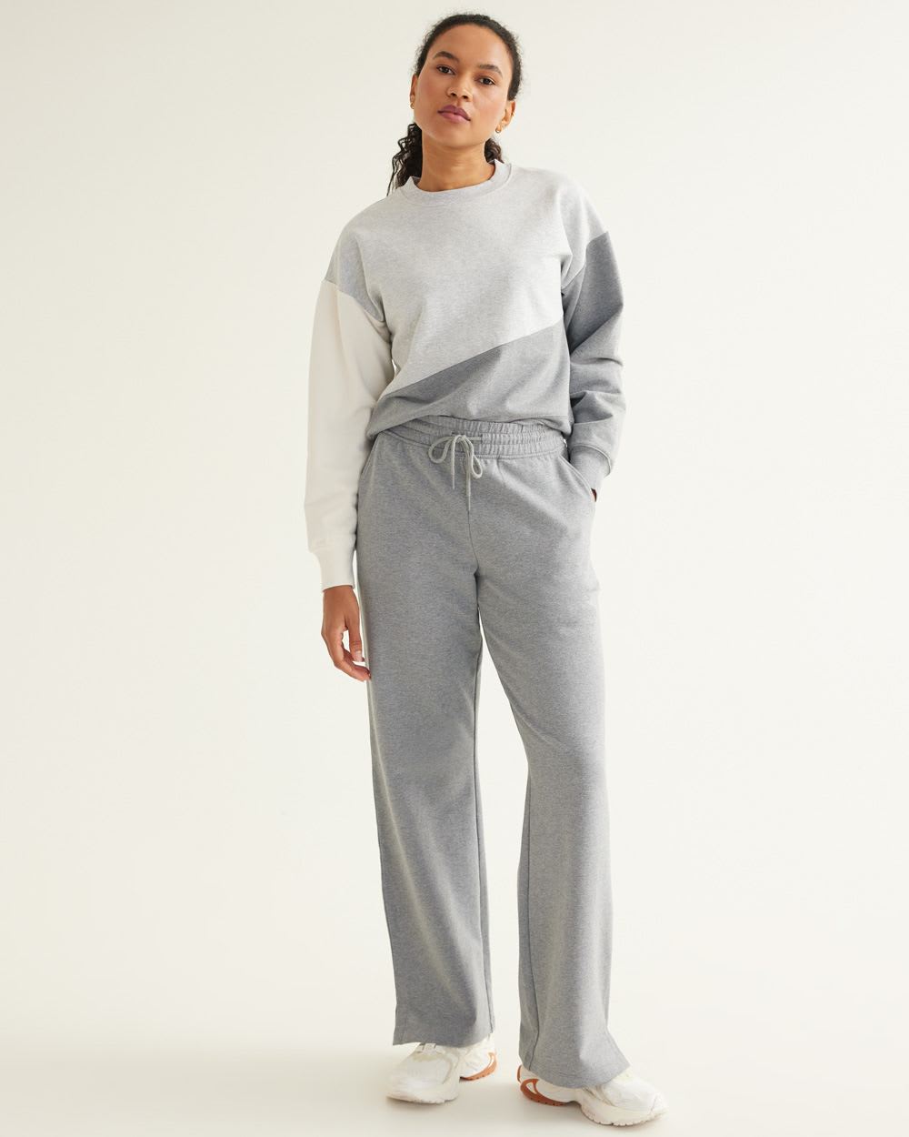 Wide-Leg French Terry Pant - Hyba