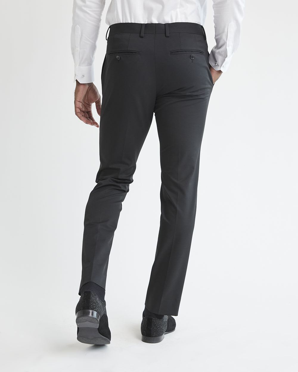 Black Slim Fit E-Tech Suit Pant