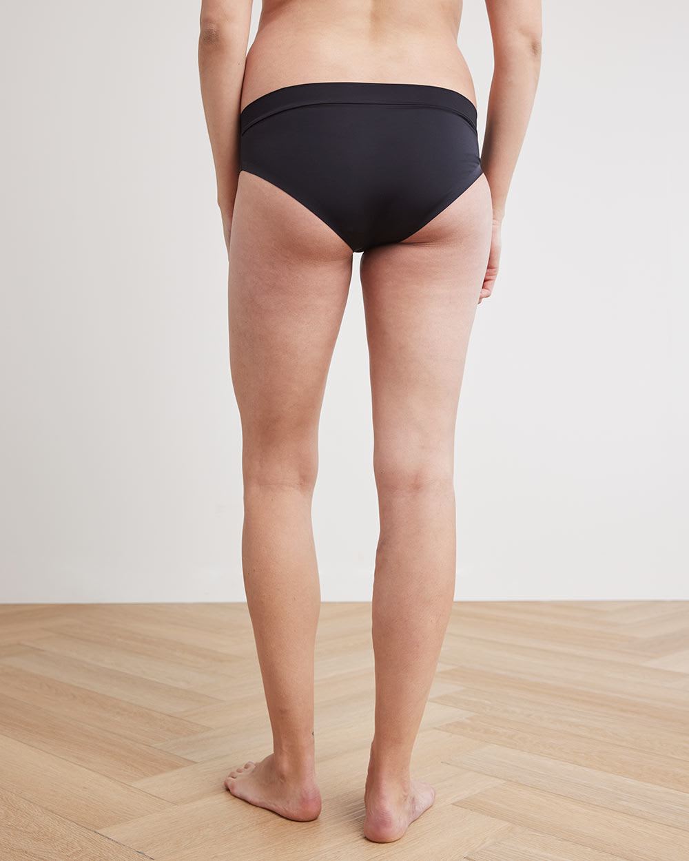 Microfiber Cross-Front Hipster Panty - Thyme Maternity