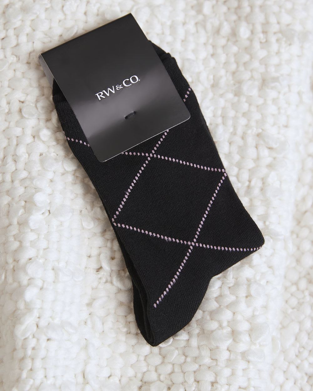 Bamboo Crew Socks with Scalloped Edges